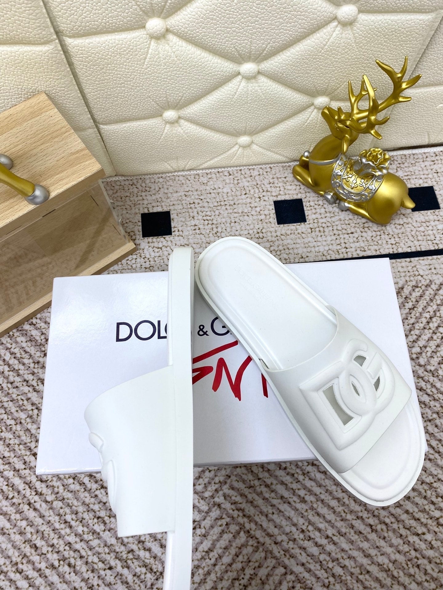 Dc Slipper White Rubber 361632