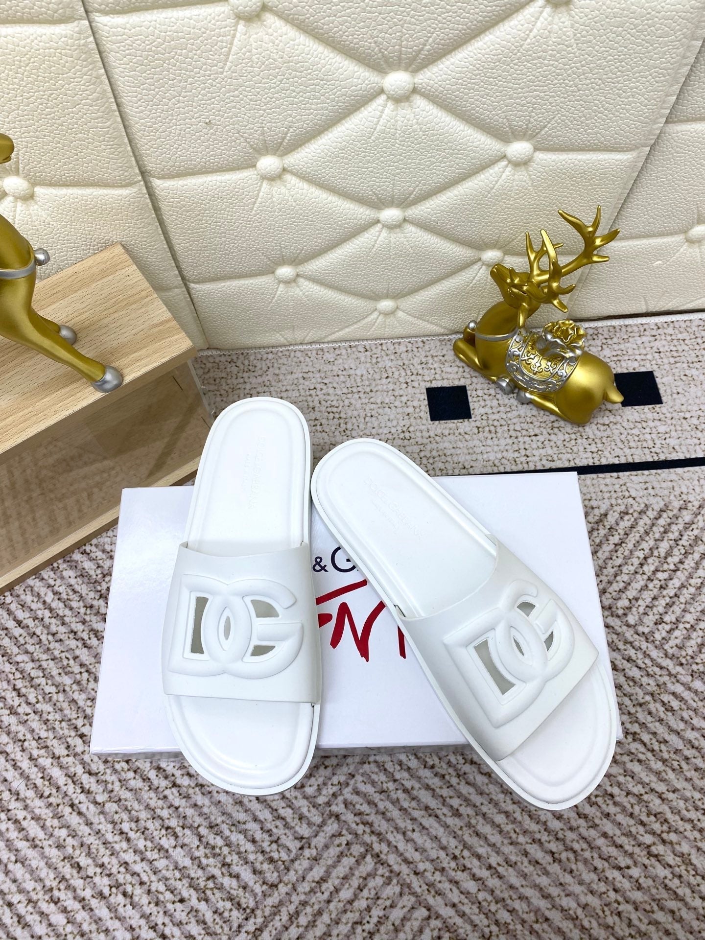 Dc Slipper White Rubber 361632