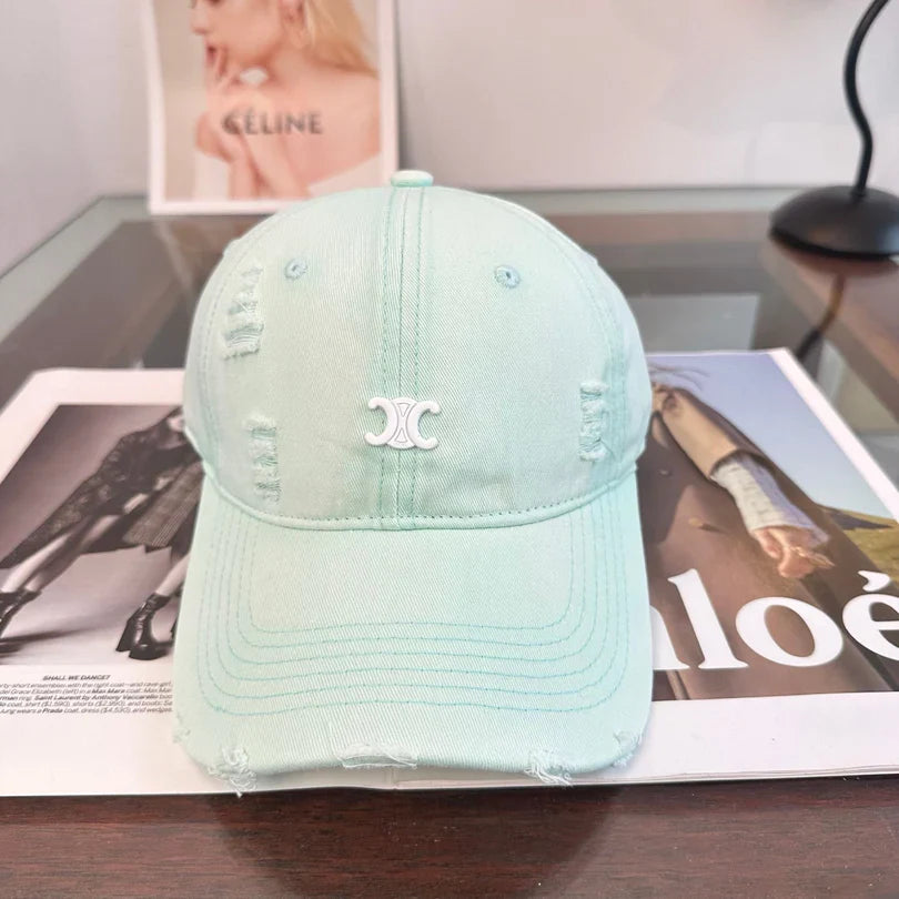 Chanel Distressed Baseball Cap 343468