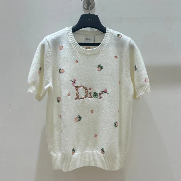 Dior 2026 T-shirt Cream Wool 535385