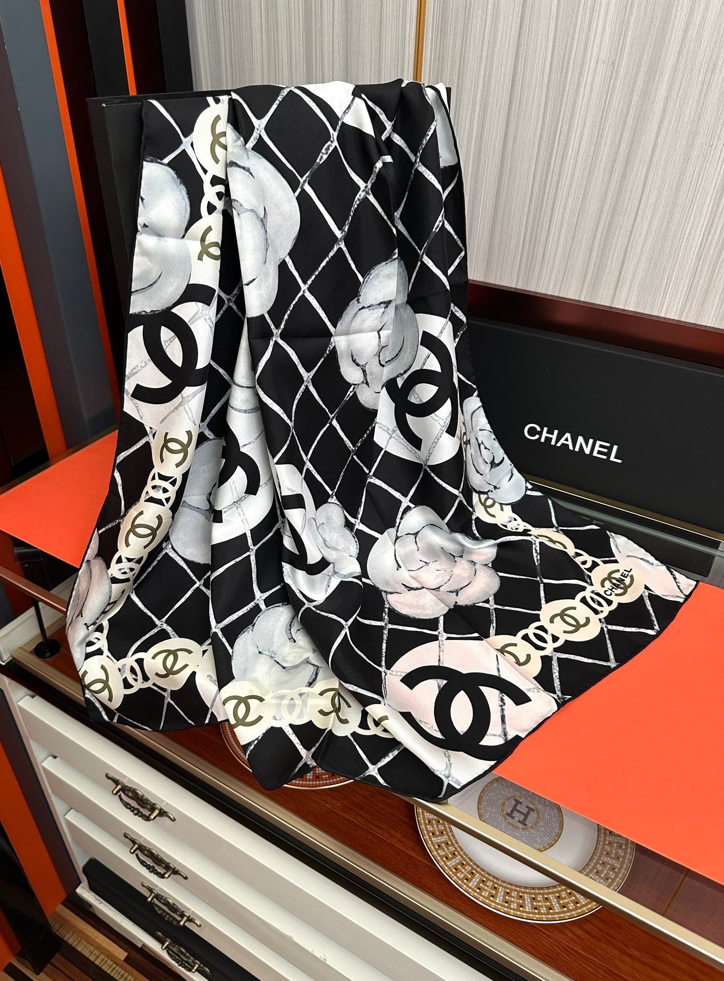CC Scarf 90x90 Colorful Twill Silk 443158