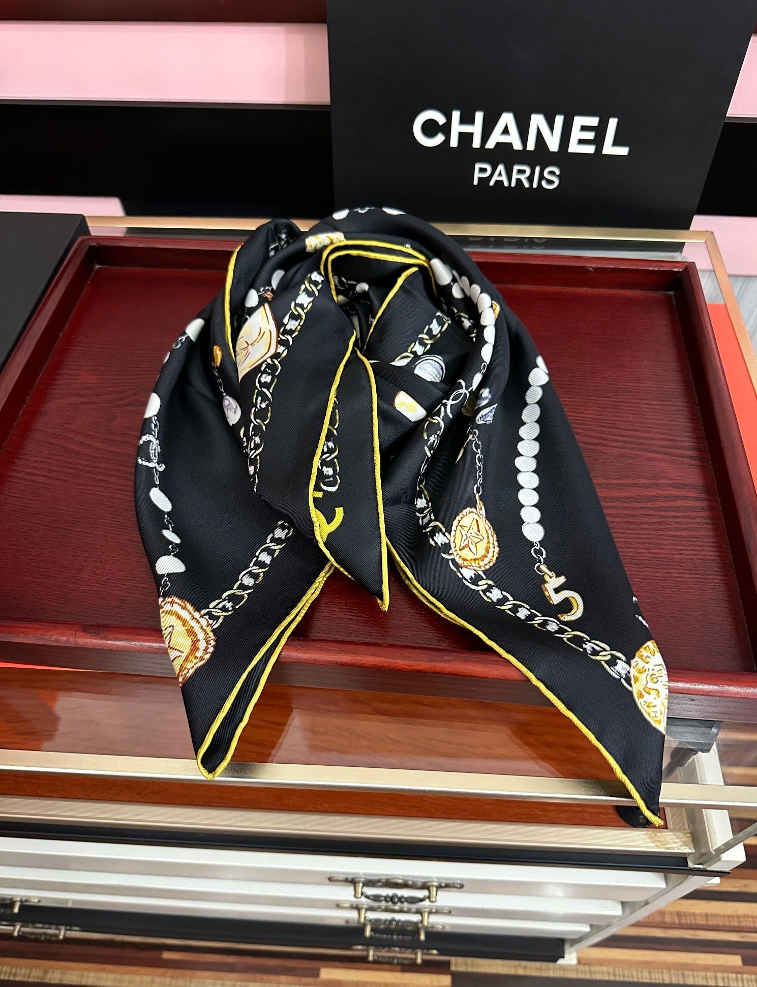 CC Scarf 90x90 Colorful Twill Silk 445047