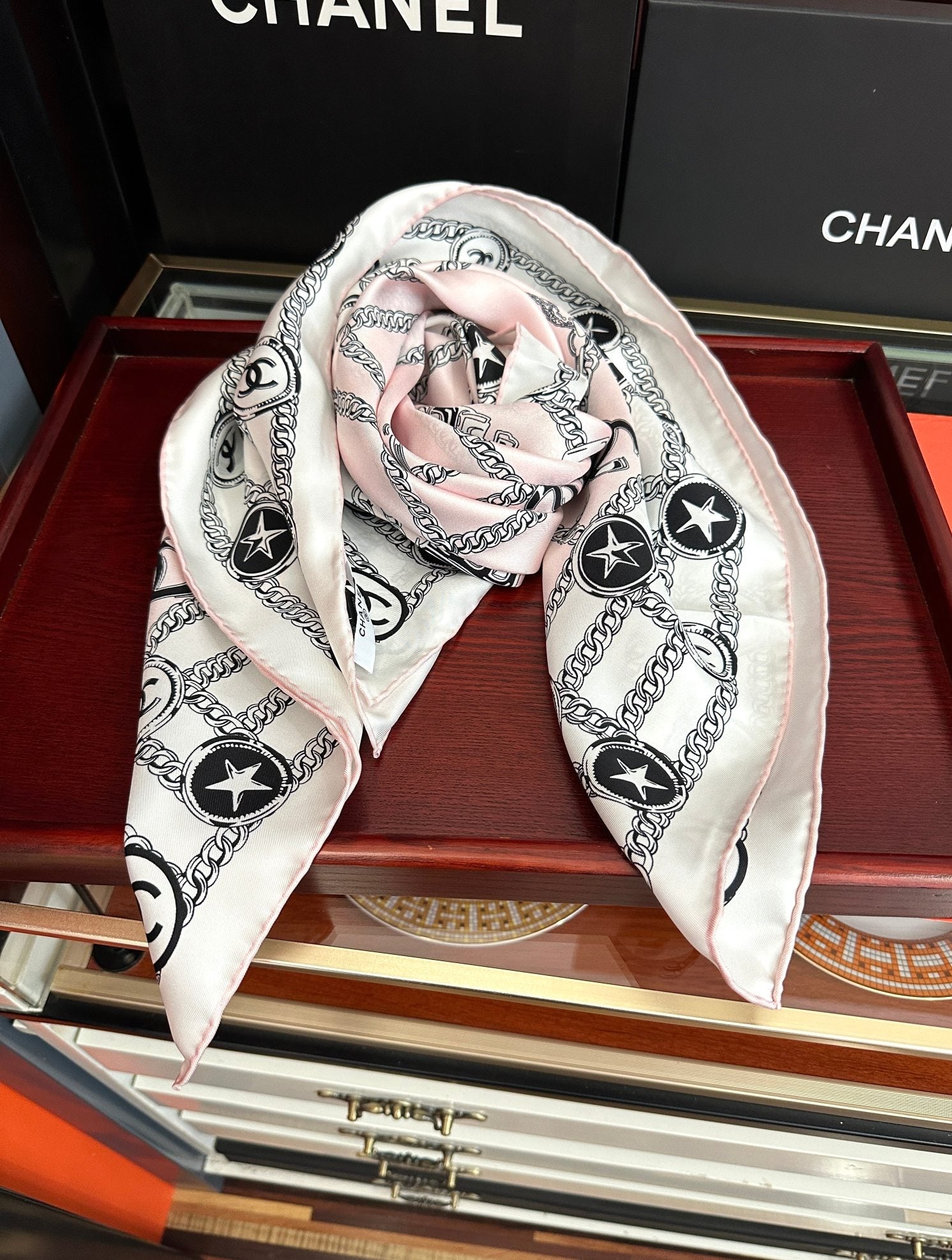 CC Scarf 90x90 Colorful Twill Silk 443155