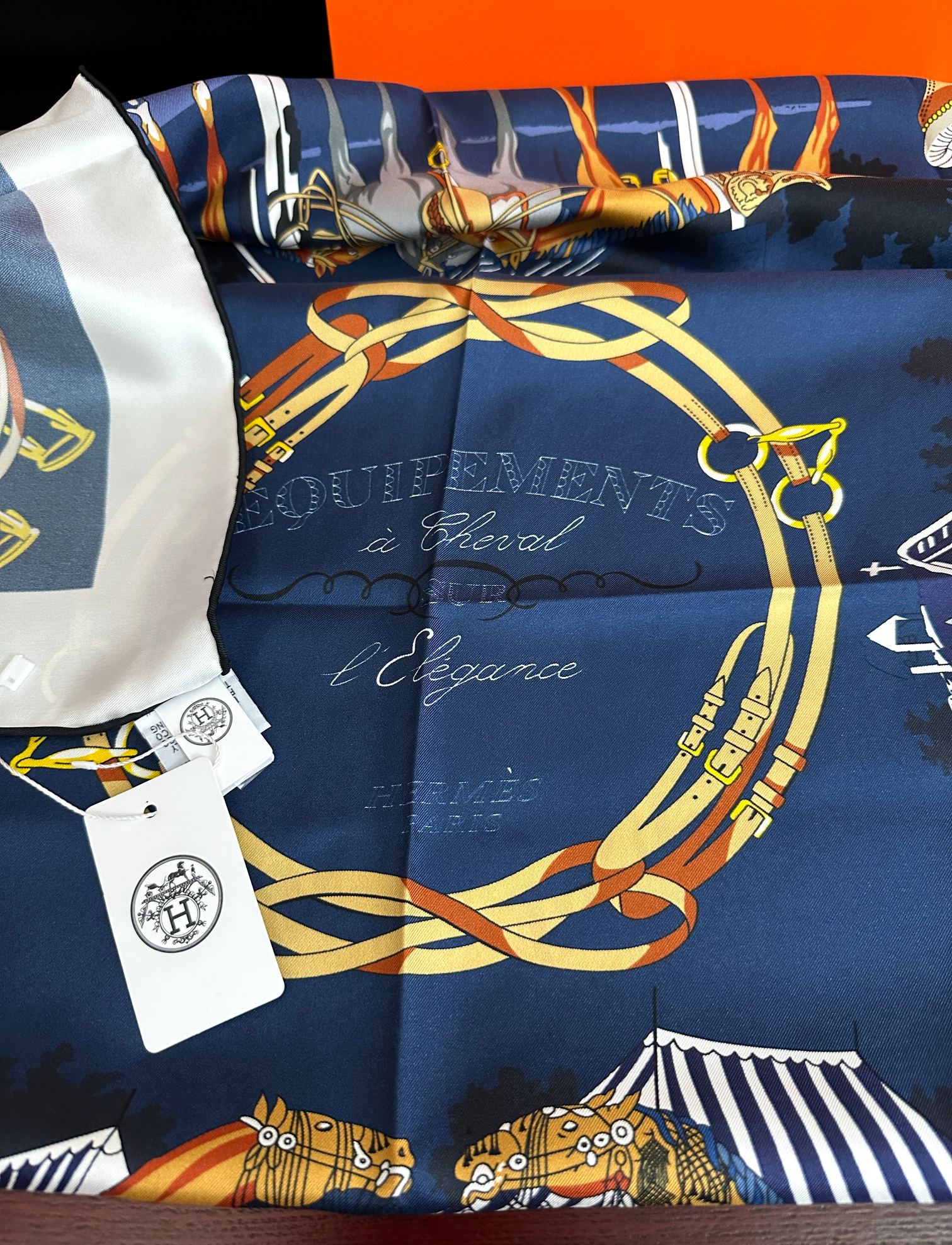 HM Scarf 90x90 Colorful Twill Silk 443161