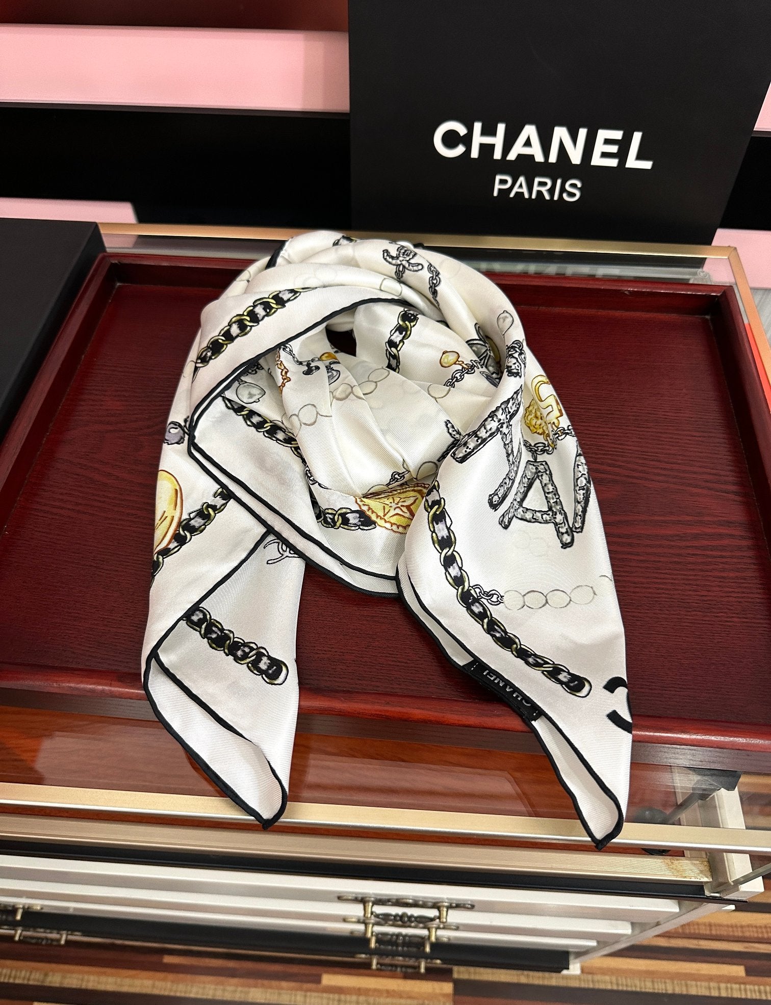 CC Scarf 90x90 Colorful Twill Silk 445048