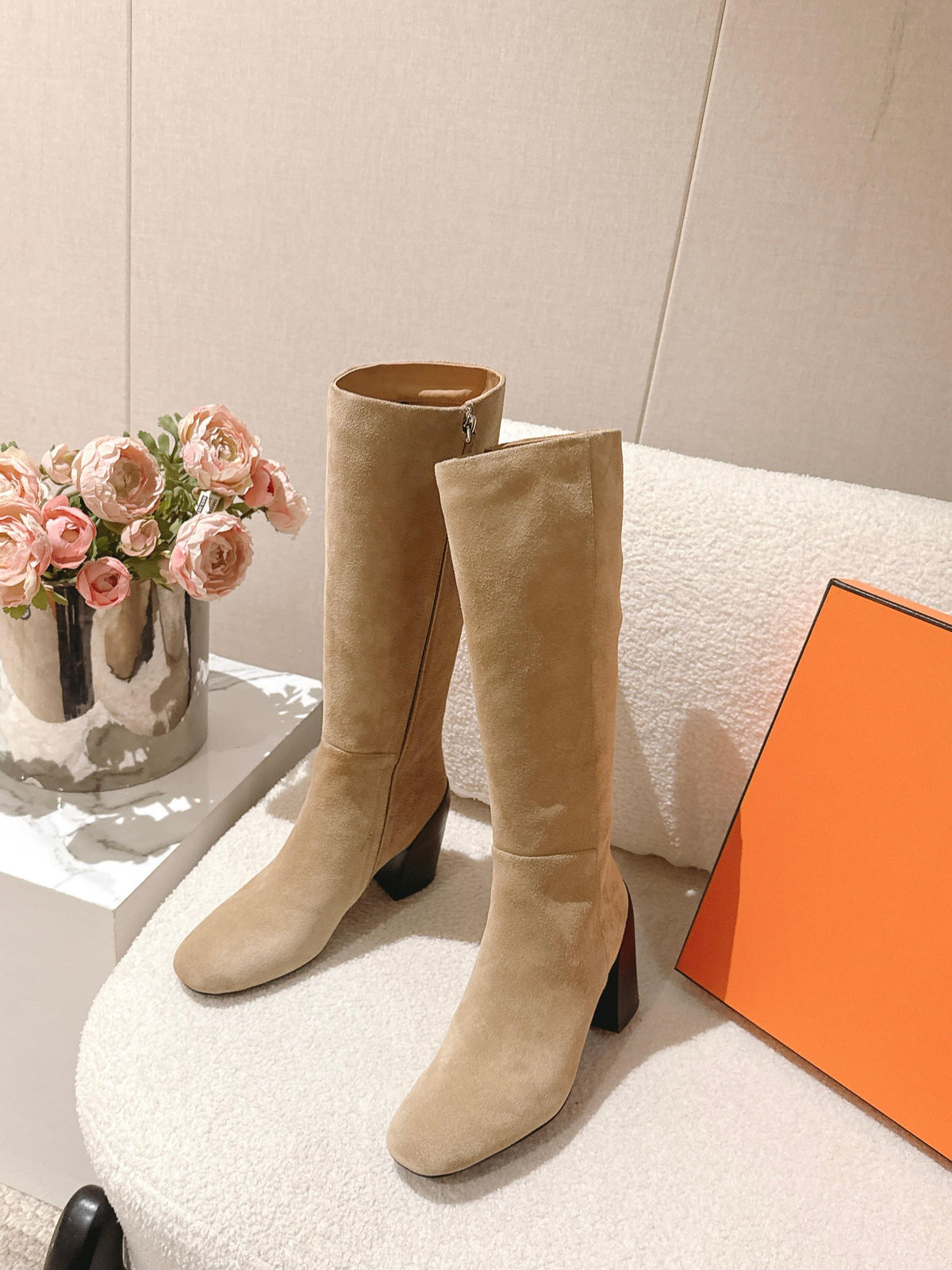 Hermes 26s Lisiere High Boots 6cm 168294