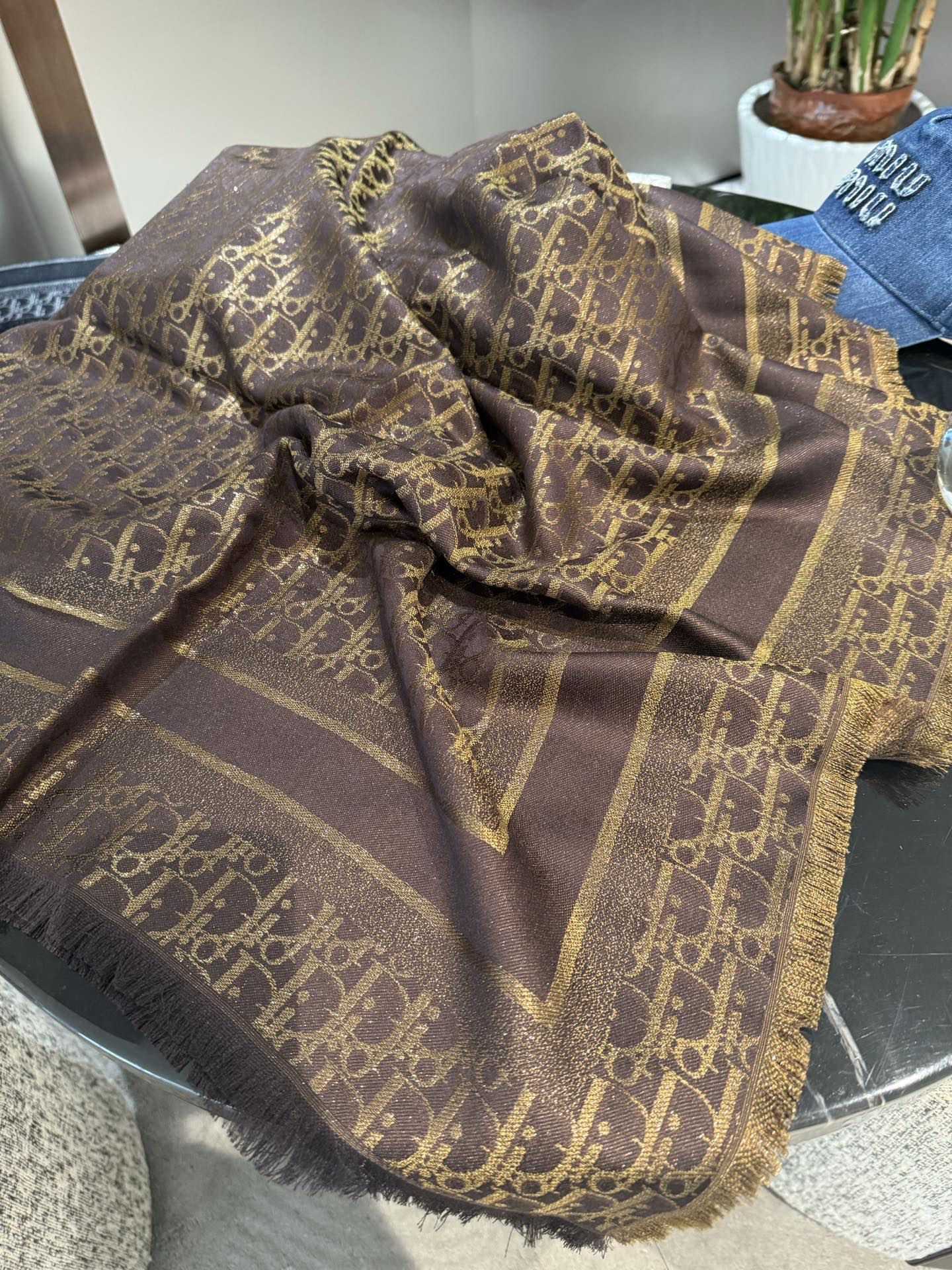 Dior 26s Scarf 140cm In Cashmere Silk 262320