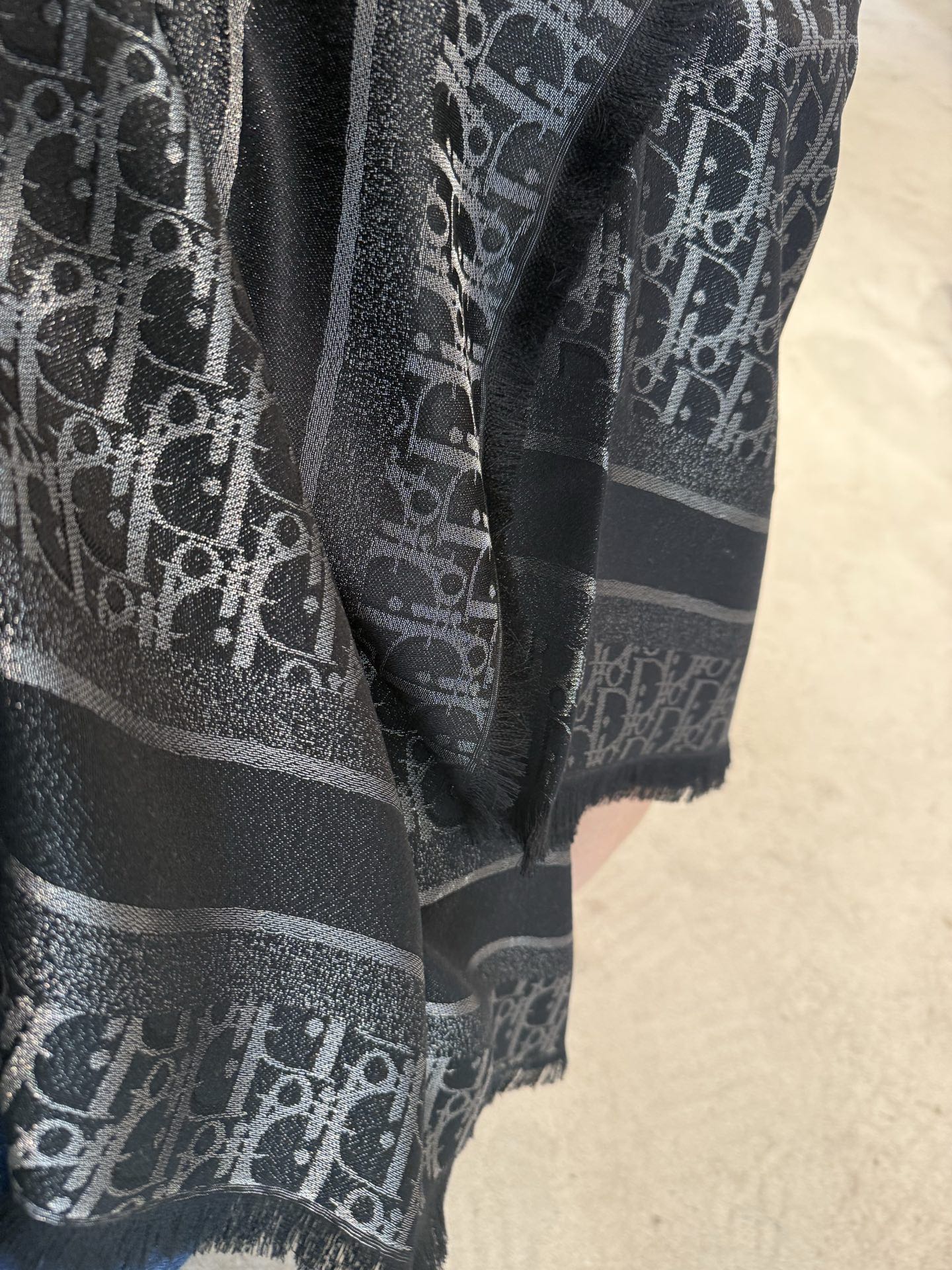Dior 26s Scarf 140cm In Cashmere Silk 262319