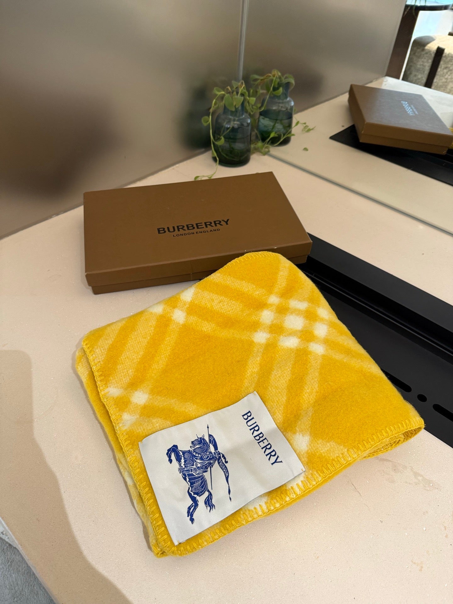 Burberry 26s Scarf 180cm Cashmere 441248