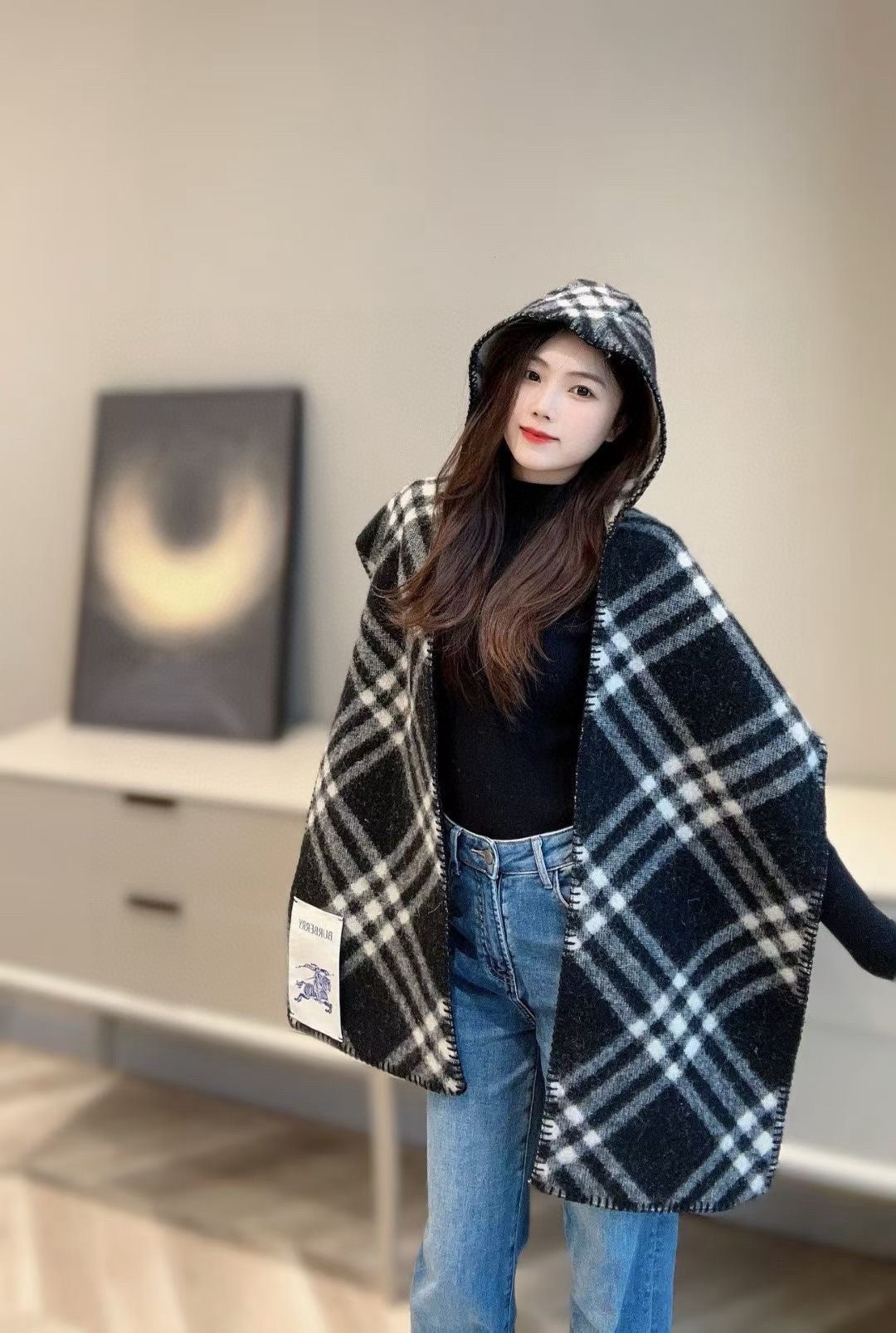 Burberry 26s Scarf 180cm Cashmere 441249