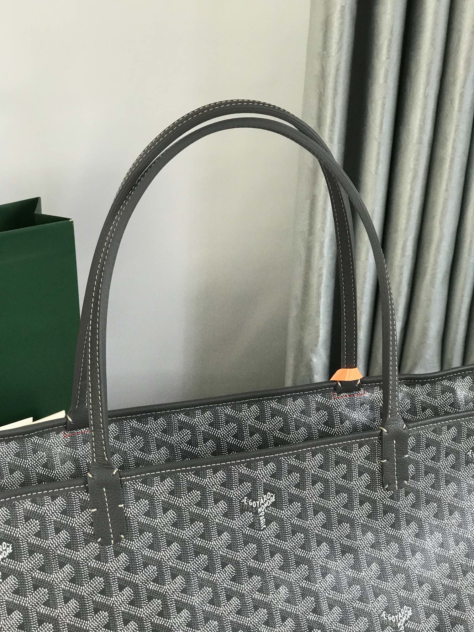 Goyard Artois GM Bag 37cm Grey Canvas & Calfskin