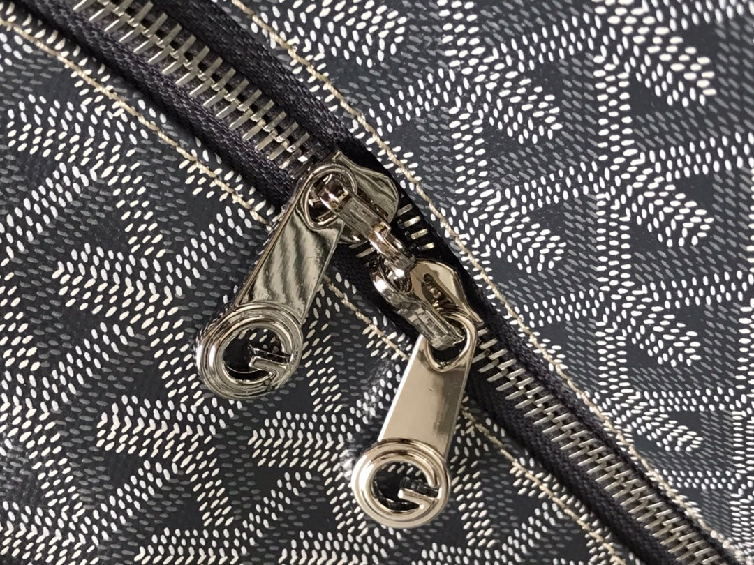 Goyard Artois GM Bag 37cm Grey Canvas & Calfskin