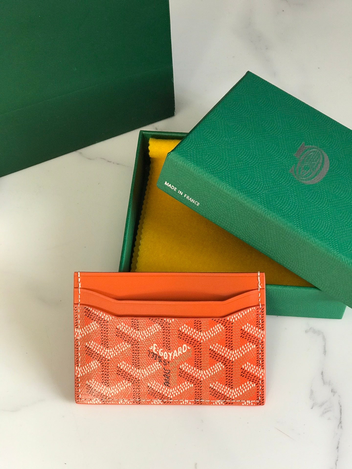 Goya Saint-Sulpice Card Wallet 11cm Orange Canvas