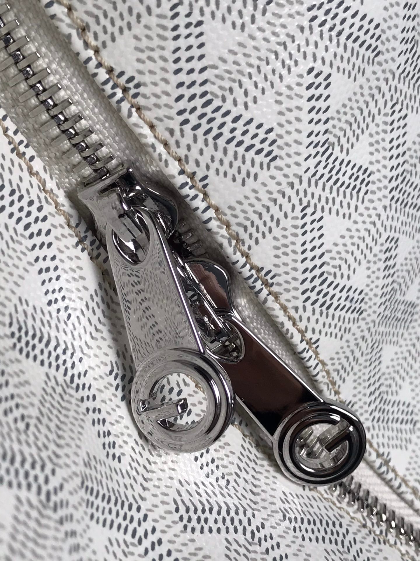 Goyard Artois GM Bag 37cm White Canvas & Calfskin