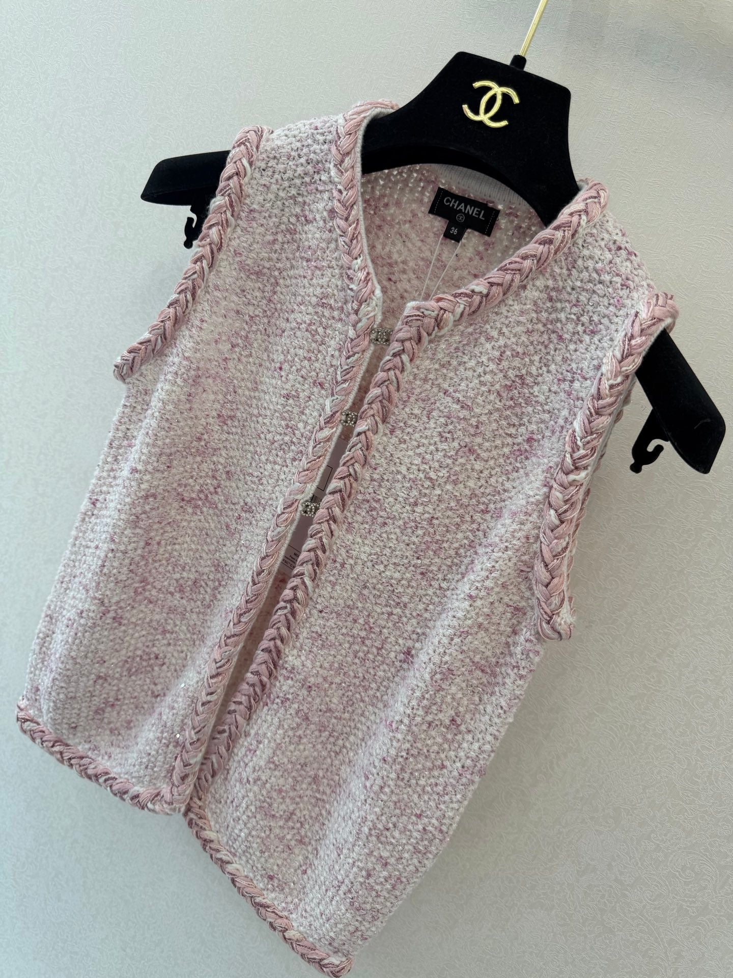CC 26s Vest Pink Cotton Wool 424783