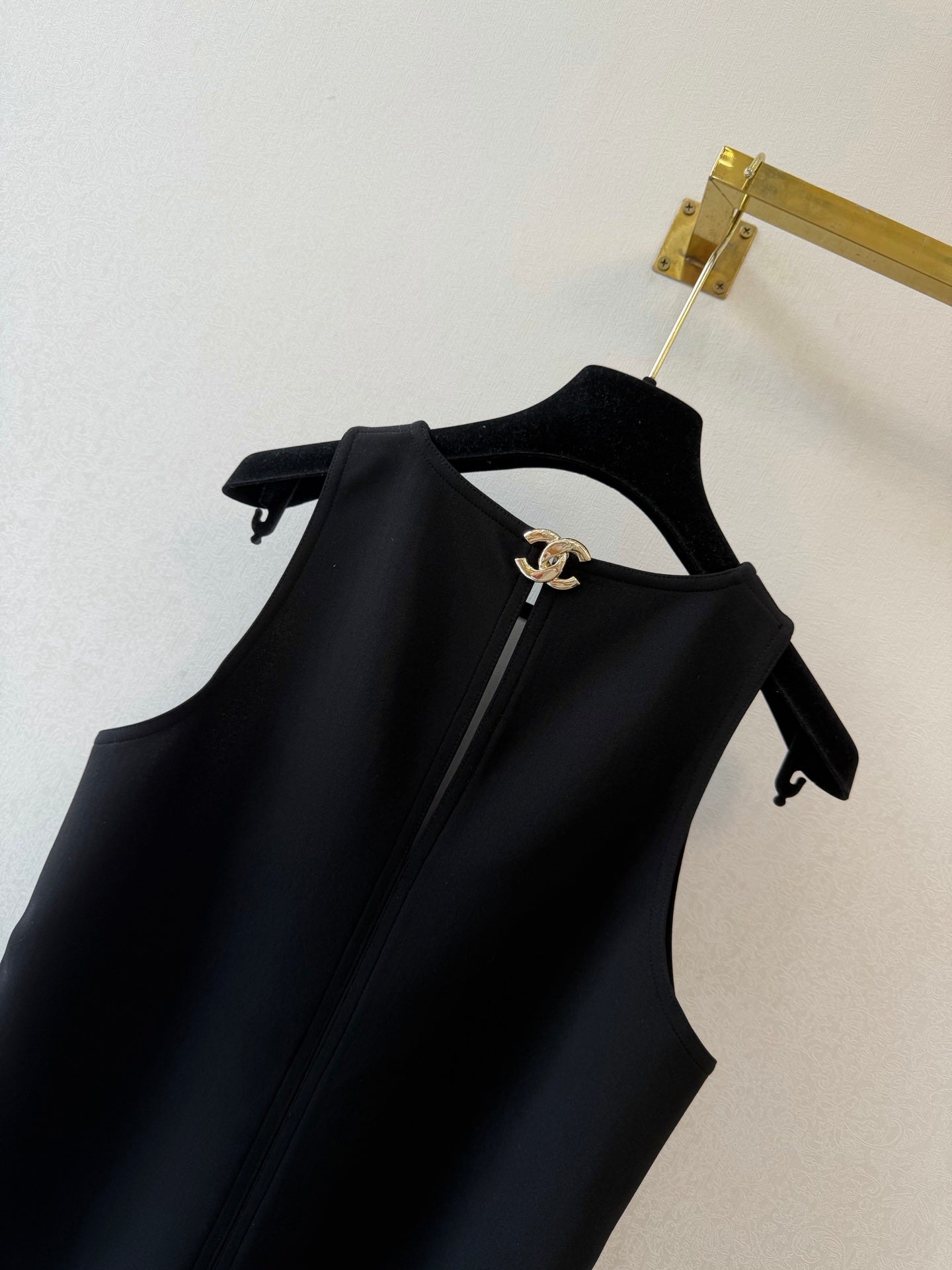 CC Vest Dress Black Viscose 394822