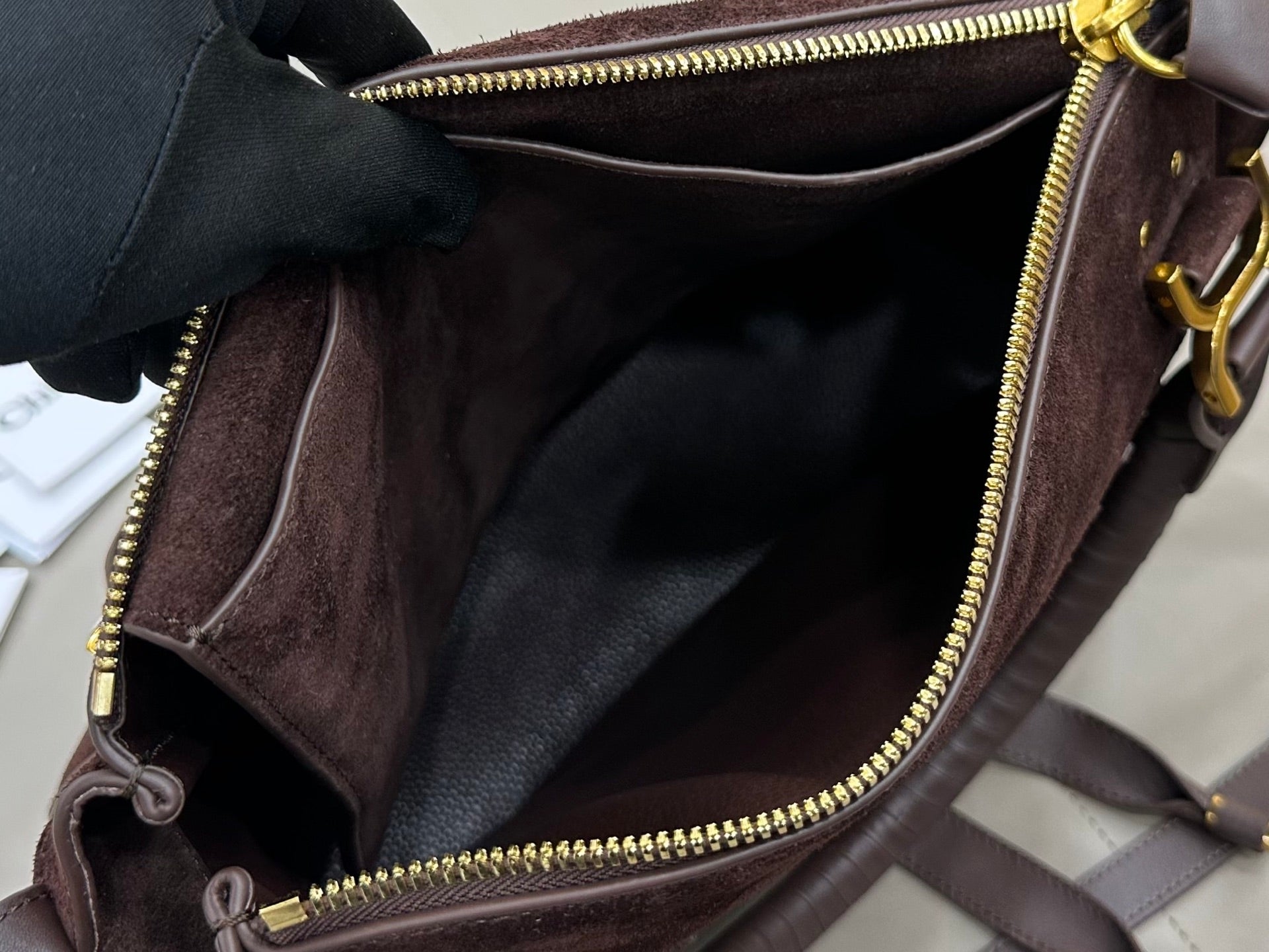 Chloe Marcie Bag Brown - Red Suede 281253