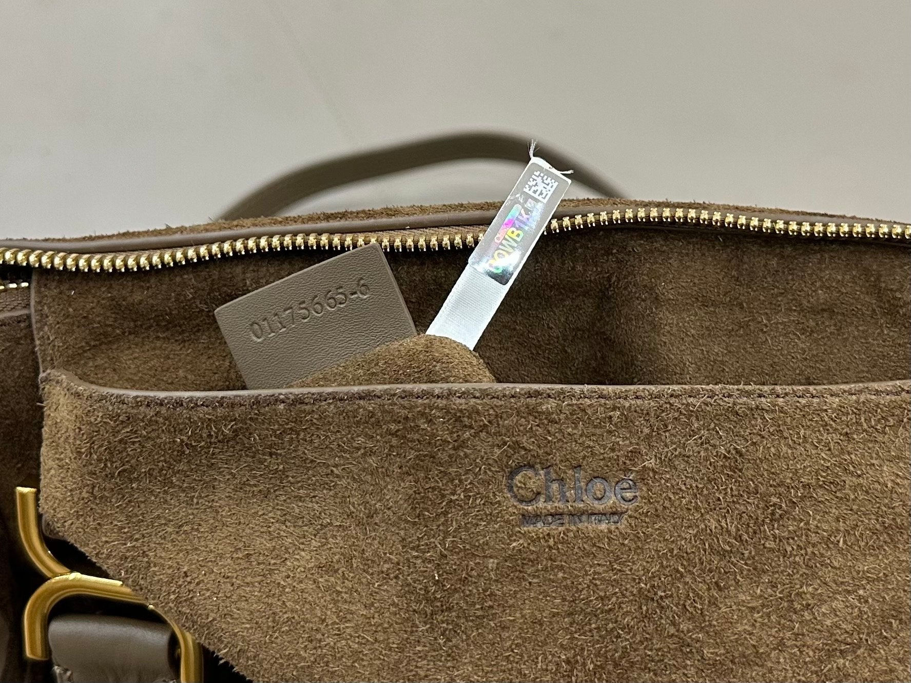Chloe Marcie Bag Dark Brown Suede 281259