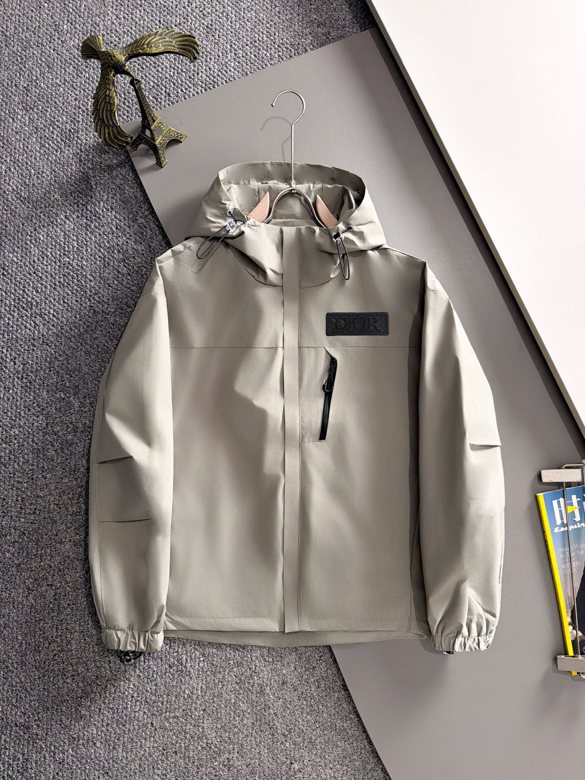 Dior 26s Men Hooded Windbreaker Jacket Nylon 434239