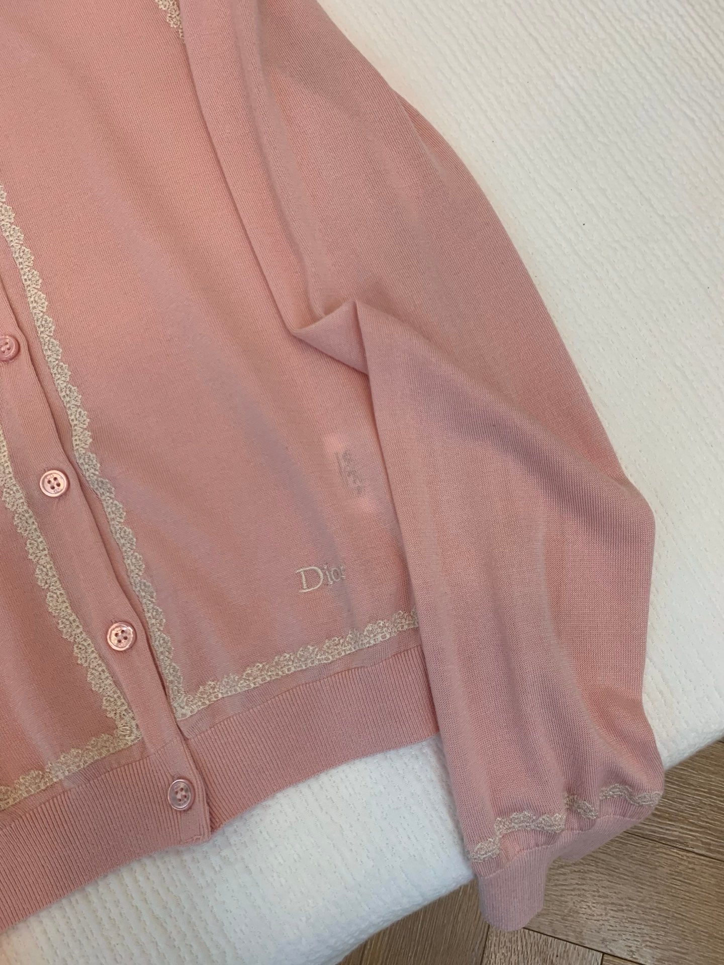 CD 26s Cardigan Light Pink Silk Knit 371681