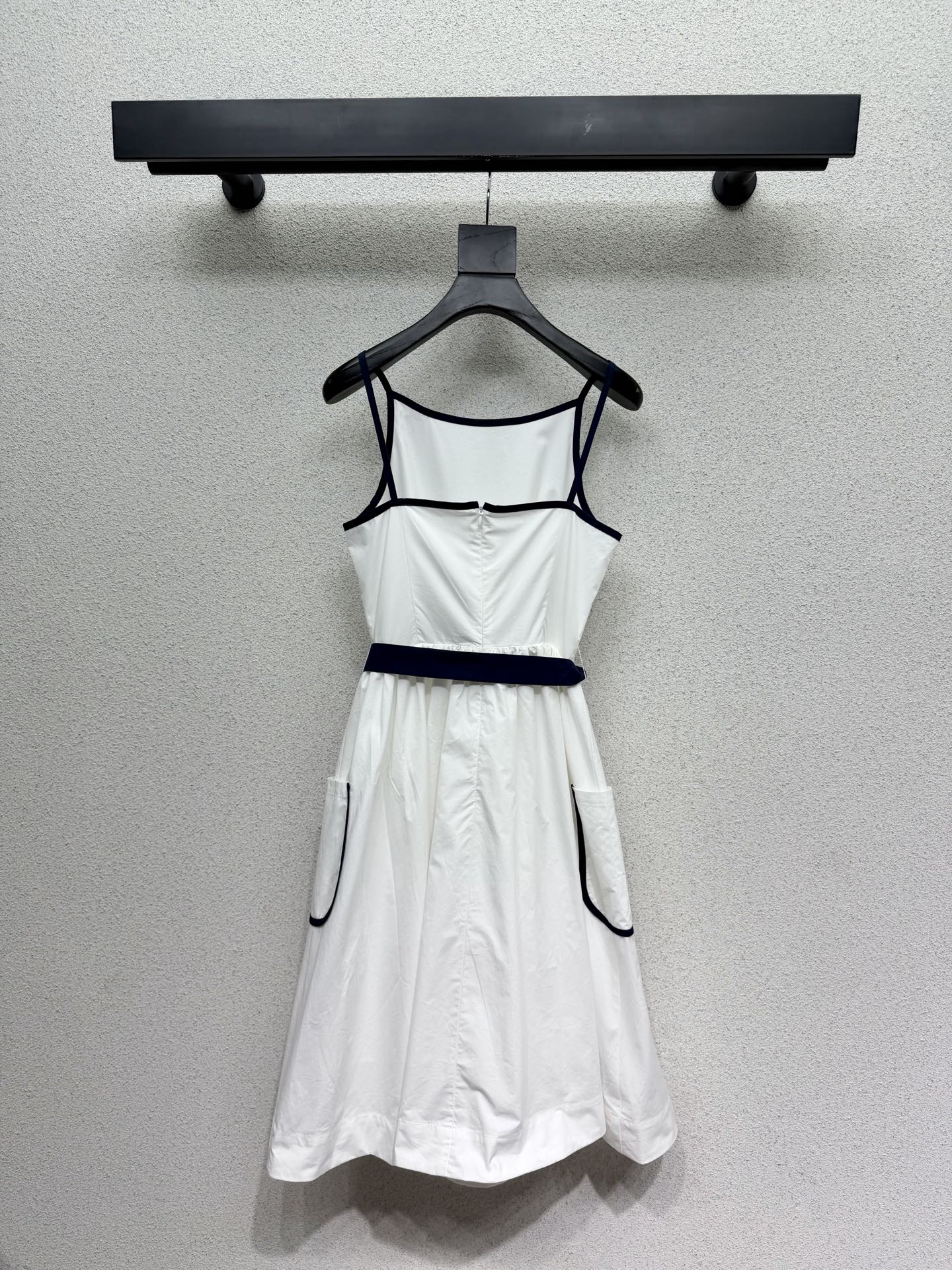 Prada Slubbed Toile Dress White Cotton 381922
