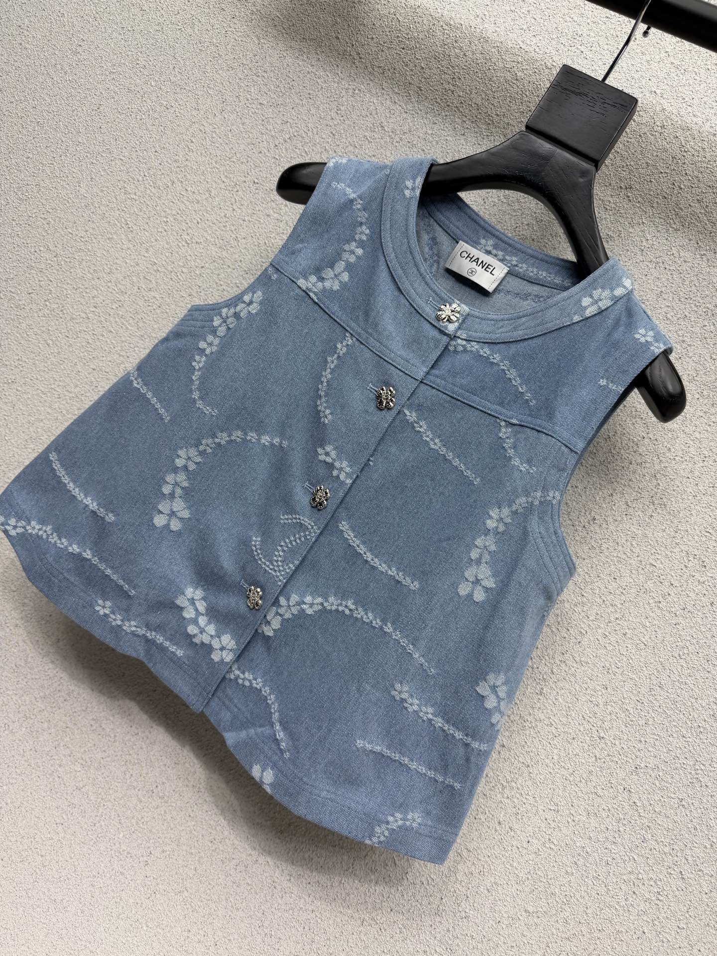 CC Set Jeans Vest Blue Denim 393953