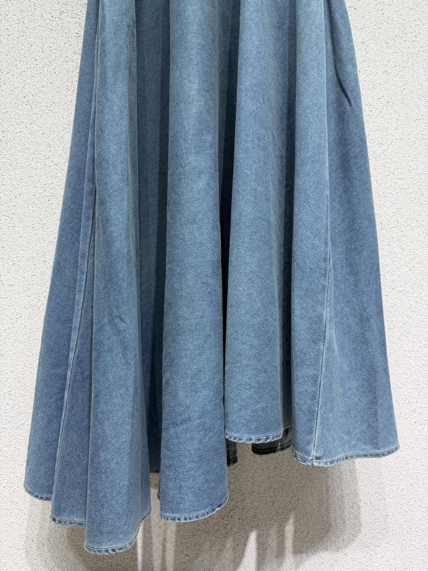 CD 26s Midi Skirts Washed Blue Denim 397750