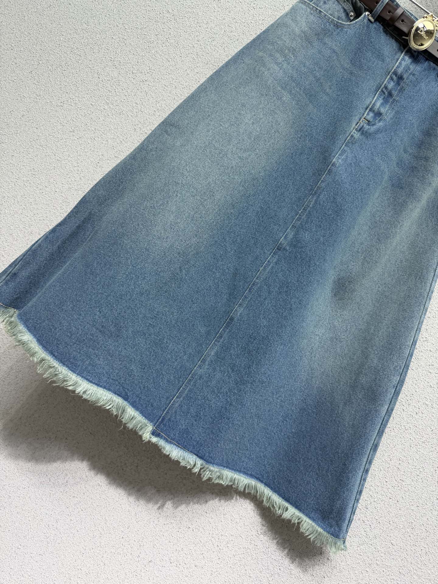 CD 26s Midi Skirts Washed Blue Denim 397750