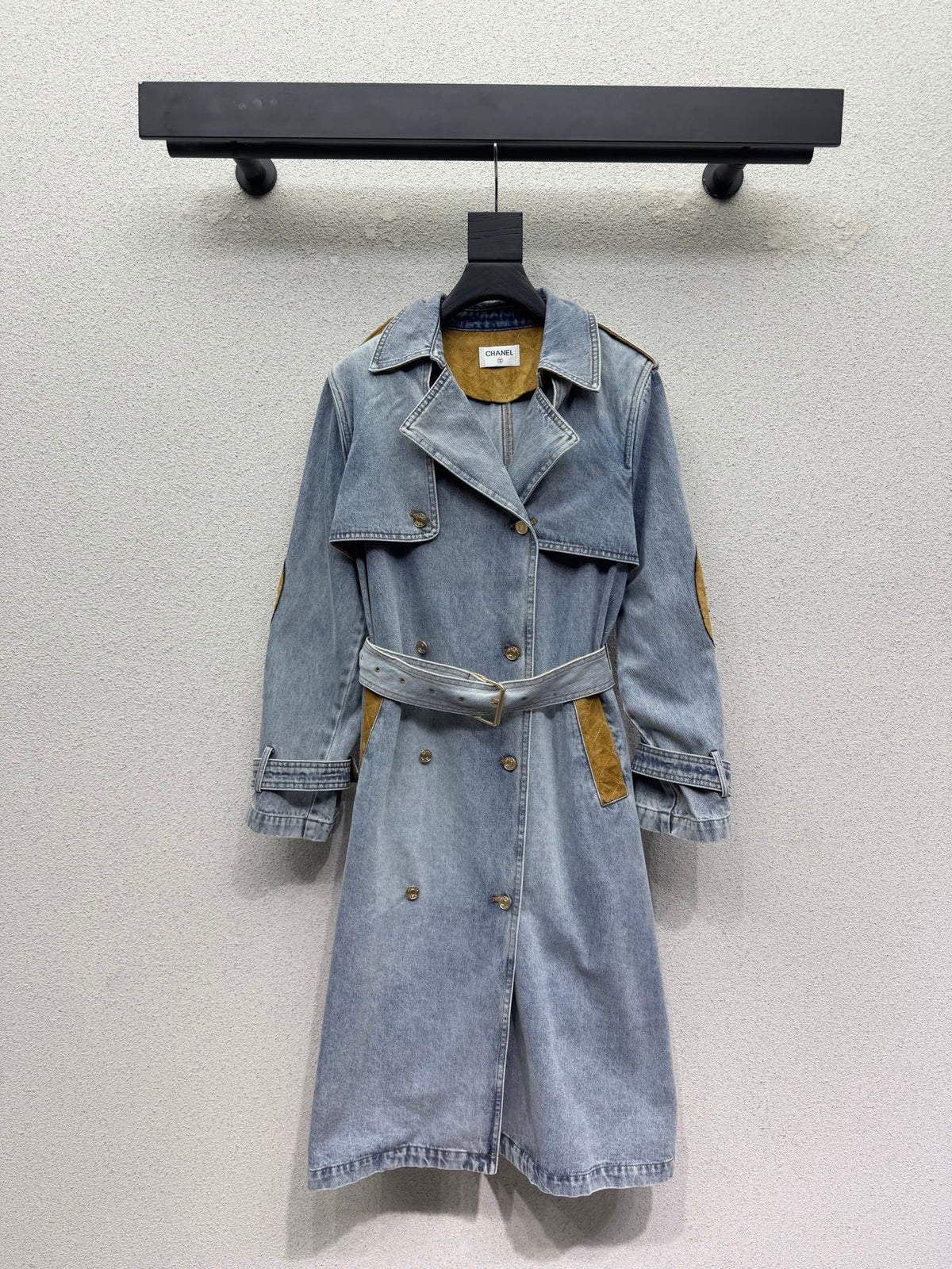 CC 26s Trench Coat Blue Denim Cotton 439018