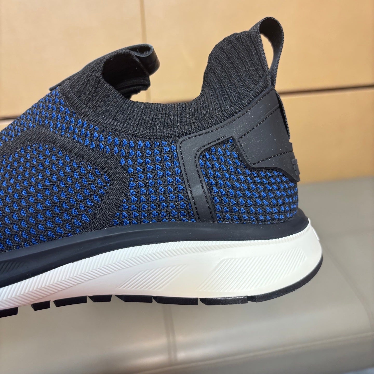 Zegna Men’s Techmerino Slip-On Sneakers Dark Blue Fabric 178558