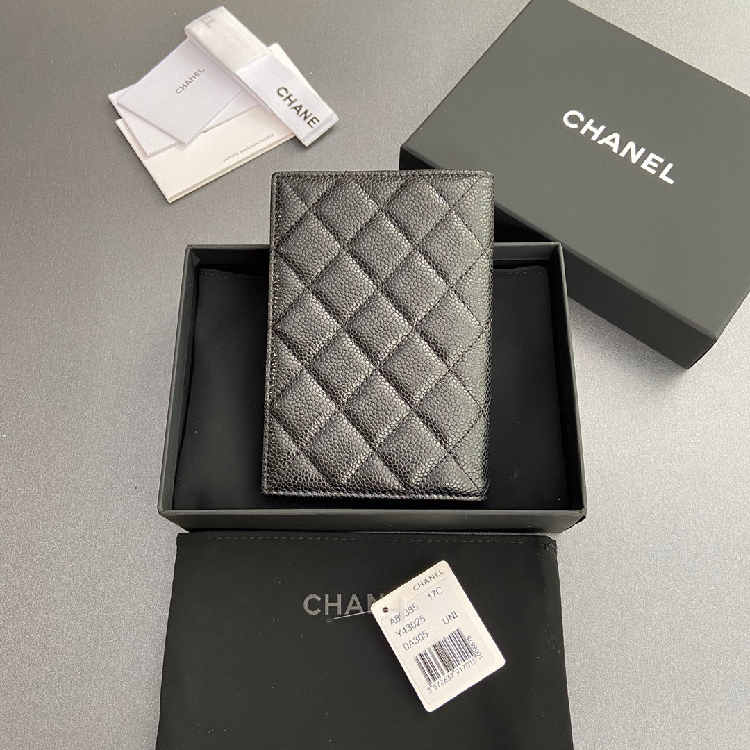 CC Passport Holder Black Caviar GHW 234689