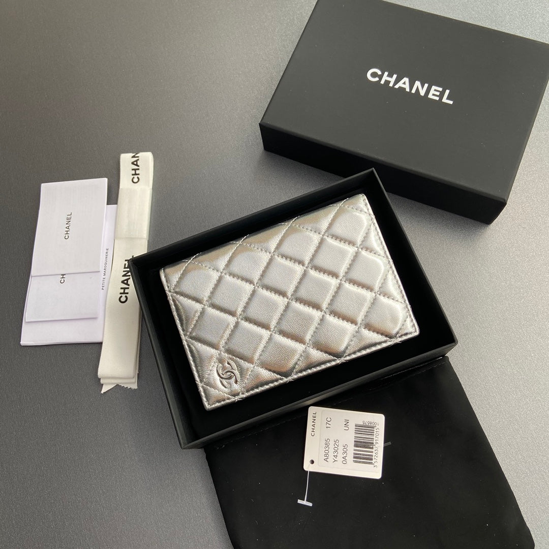 CC Passport Holder Sliver Sheepskin 234709