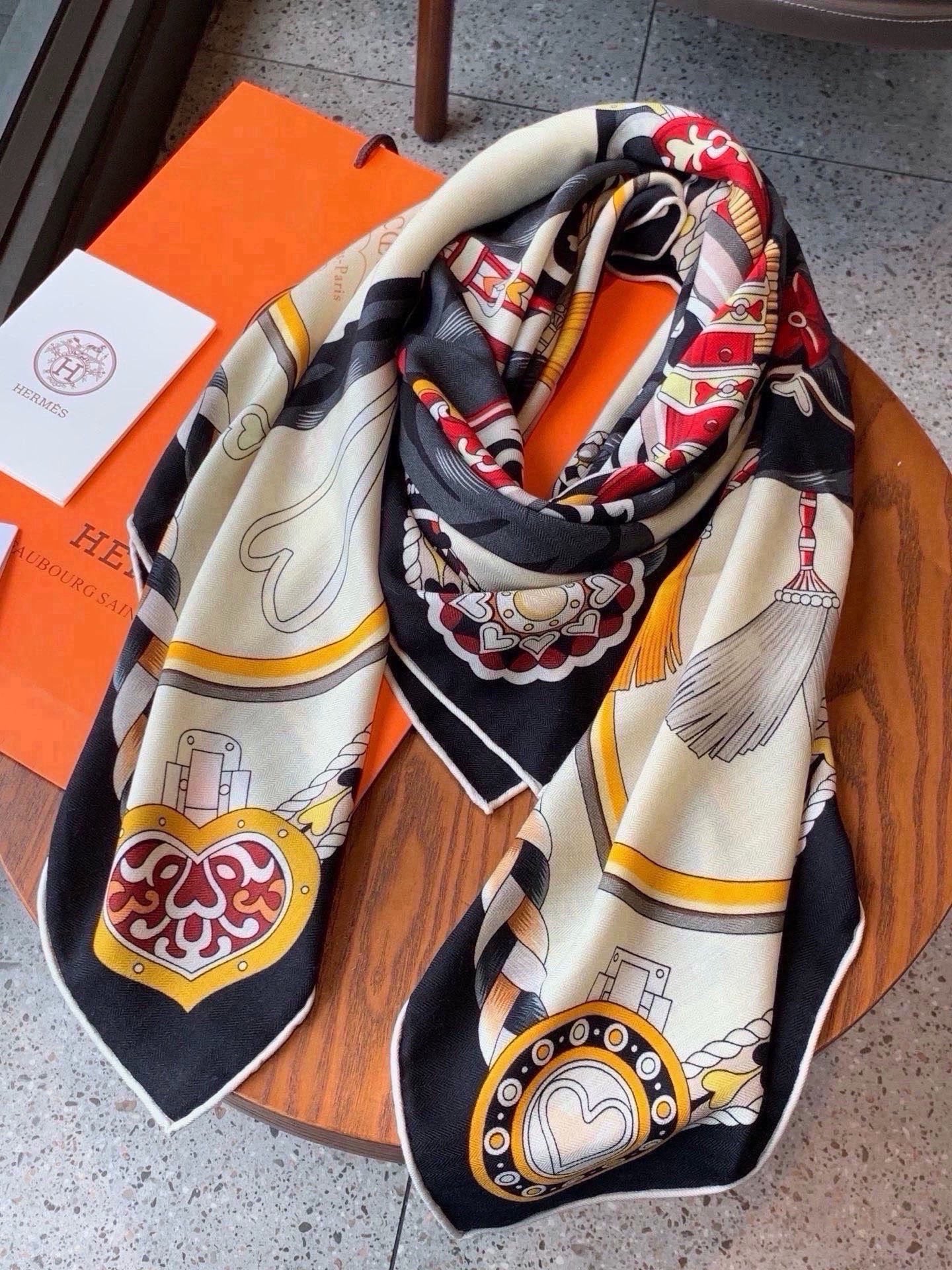 HM 26s Scarf 140 In Cashmere And Silk 216478