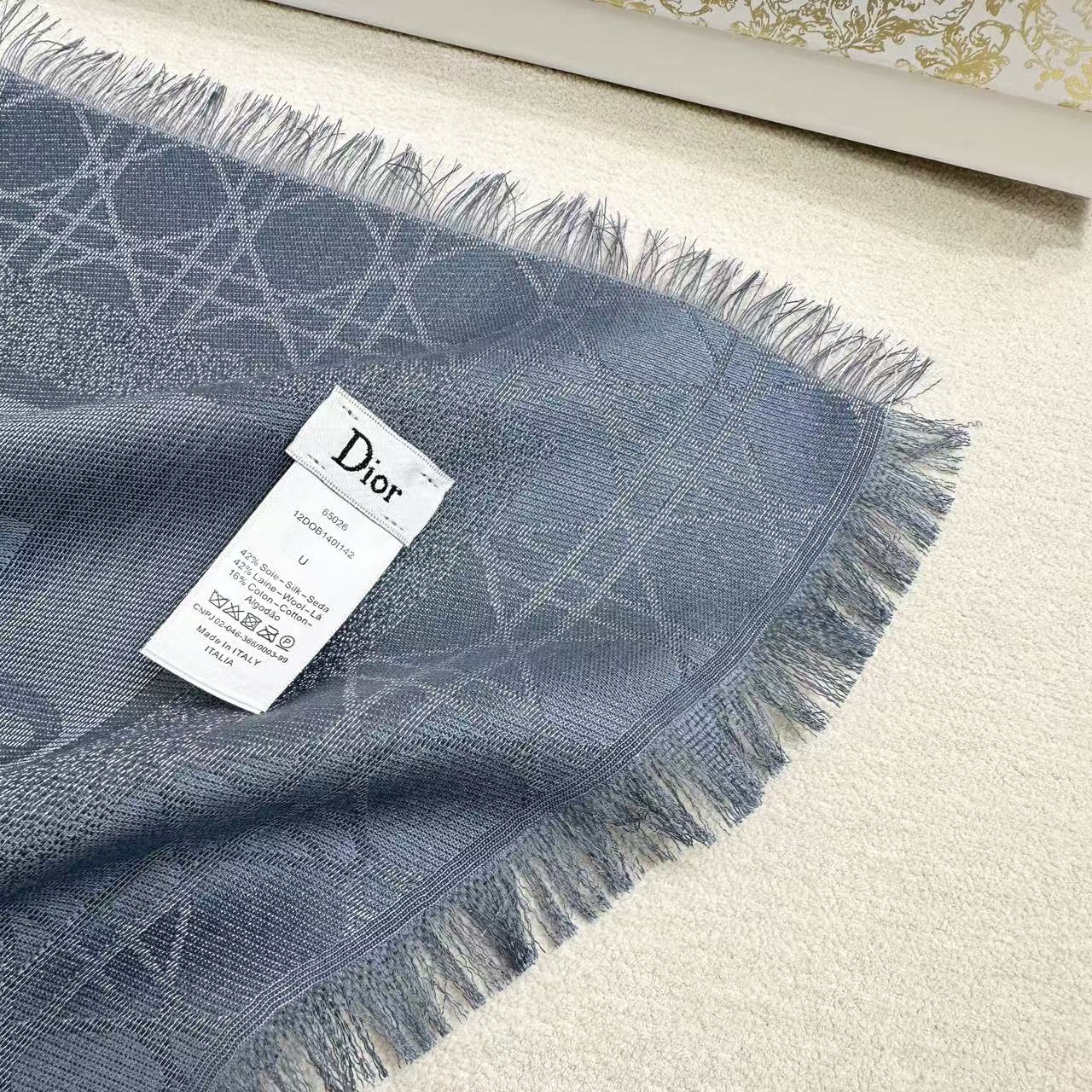 Dior 26s Scarf 140cm Silk & Cashmere 303197