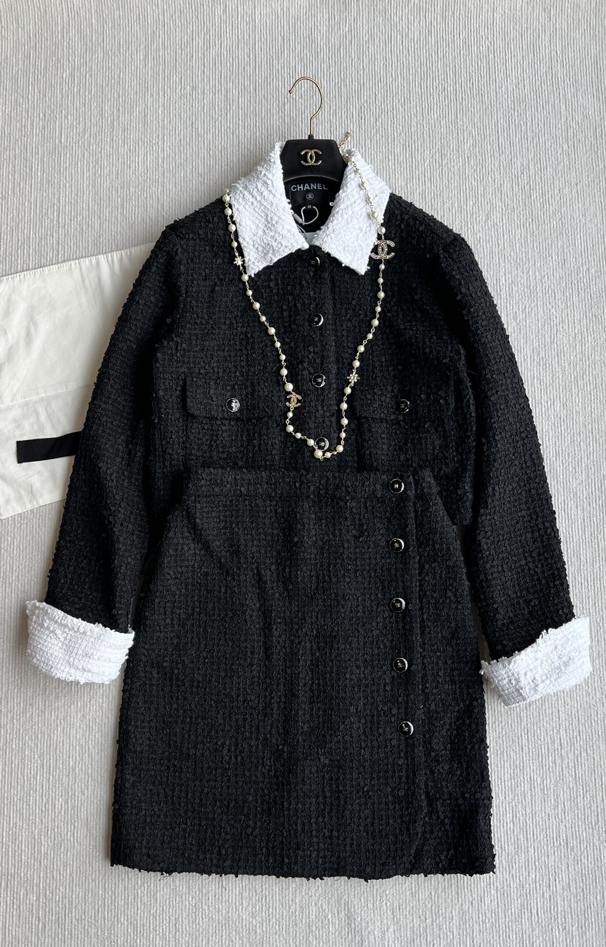 CC 25 Tweed Set Black White Cotton Polyamide 244341
