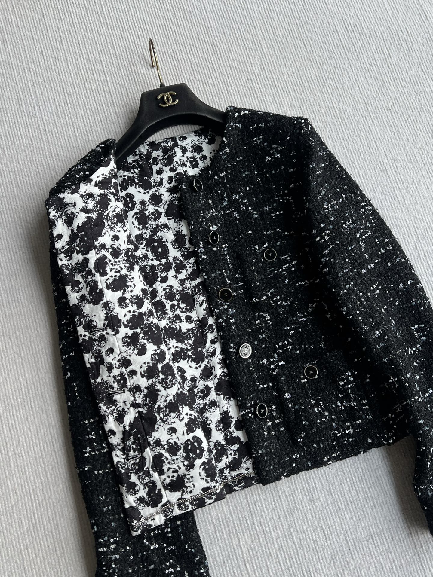 CC 26s Jacket Black White Tweed 372540