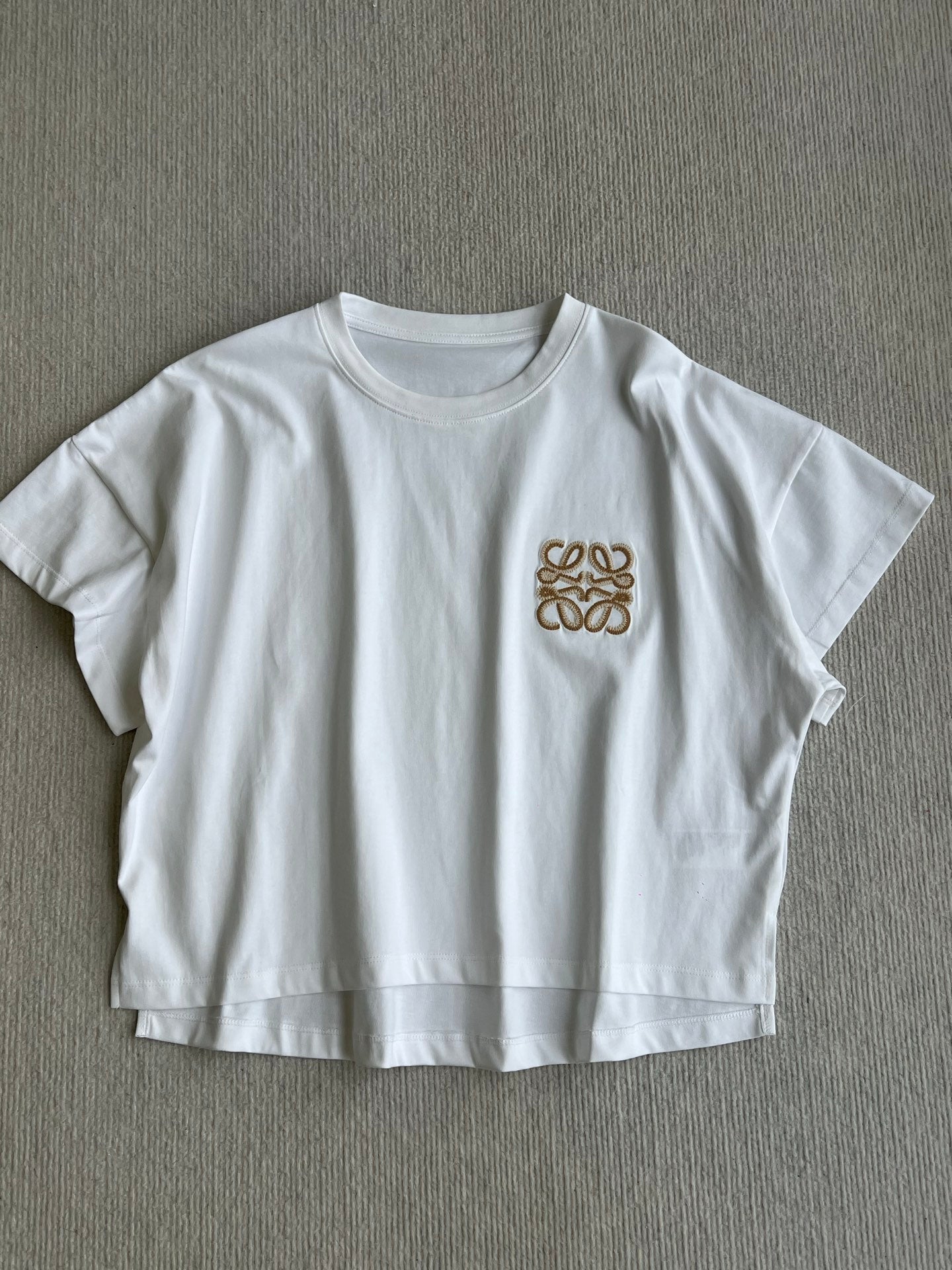 Loewe Boxy fit T-shirt White Coton 372604
