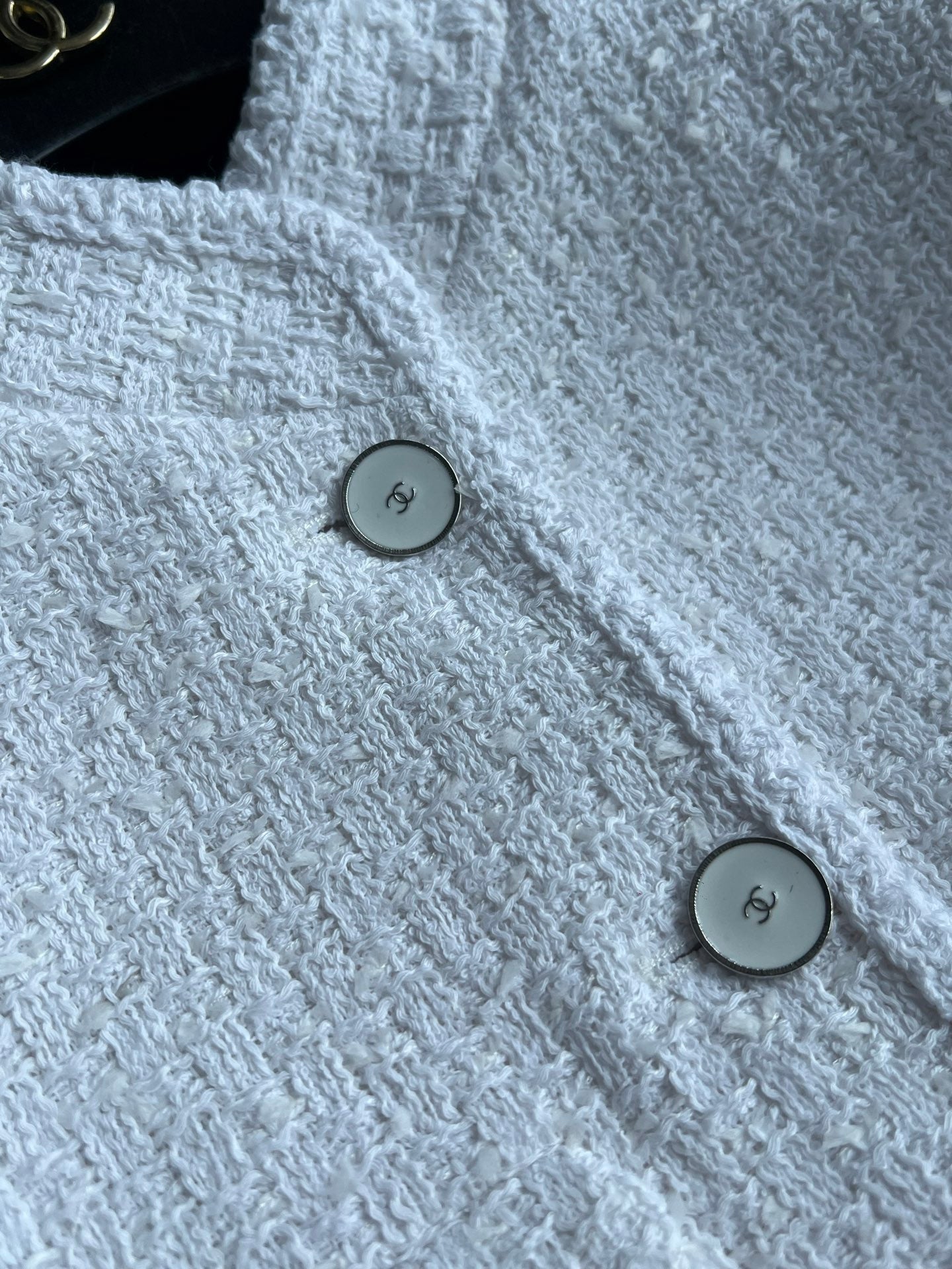 CD 26s Shorts White Tweed 372516