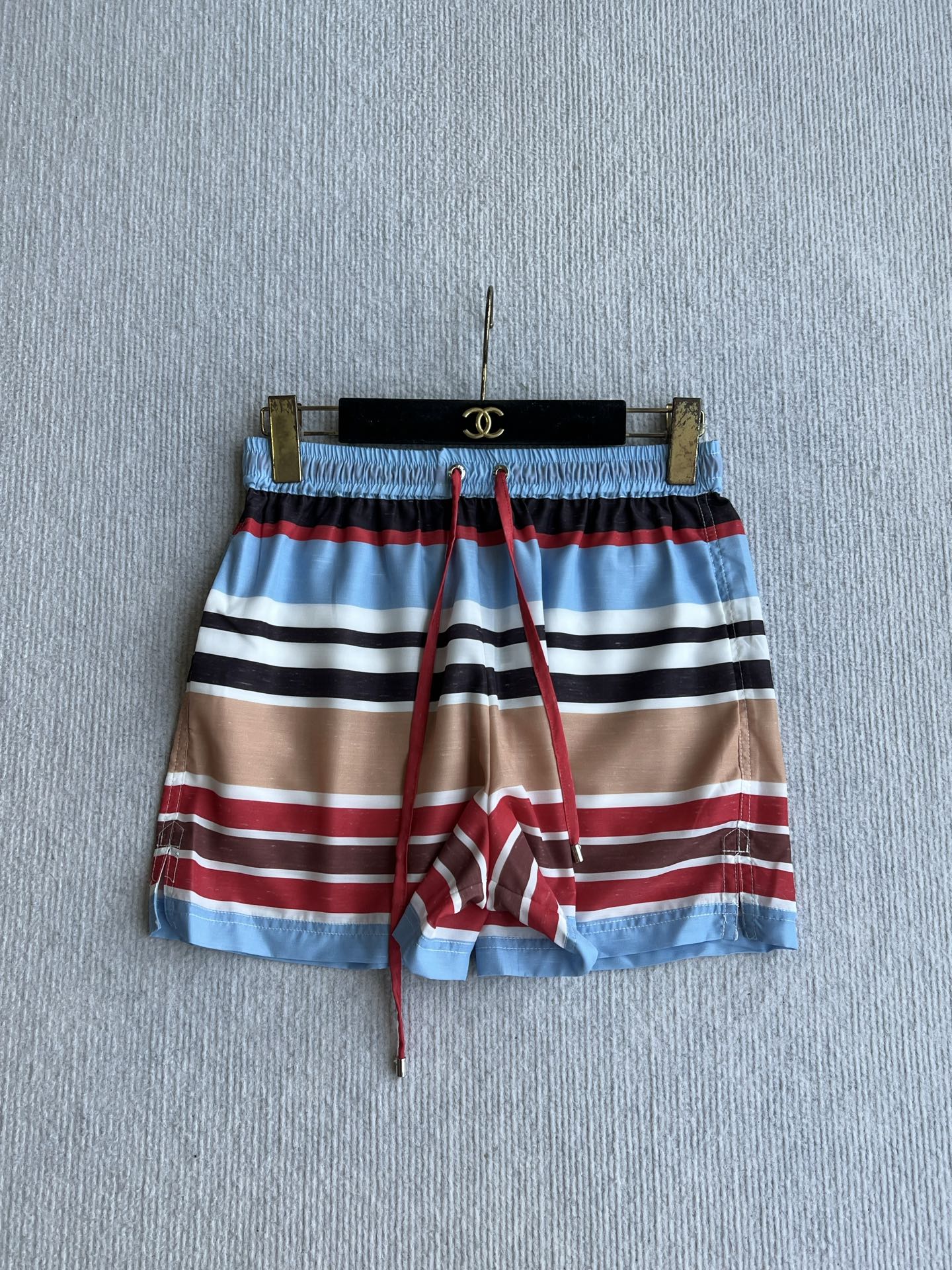 CC 26s Resort Short Striped Red Brown Blue Cotton Polyester 405127