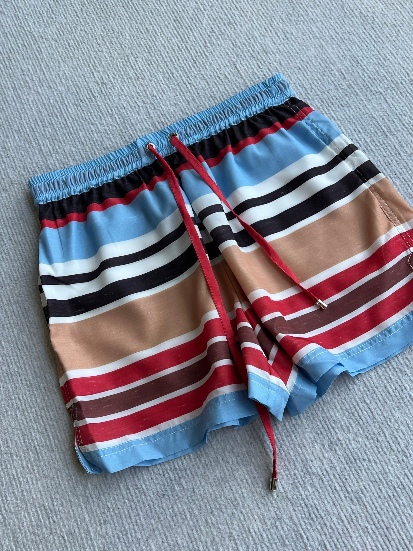 CC 26s Resort Short Striped Red Brown Blue Cotton Polyester 405127
