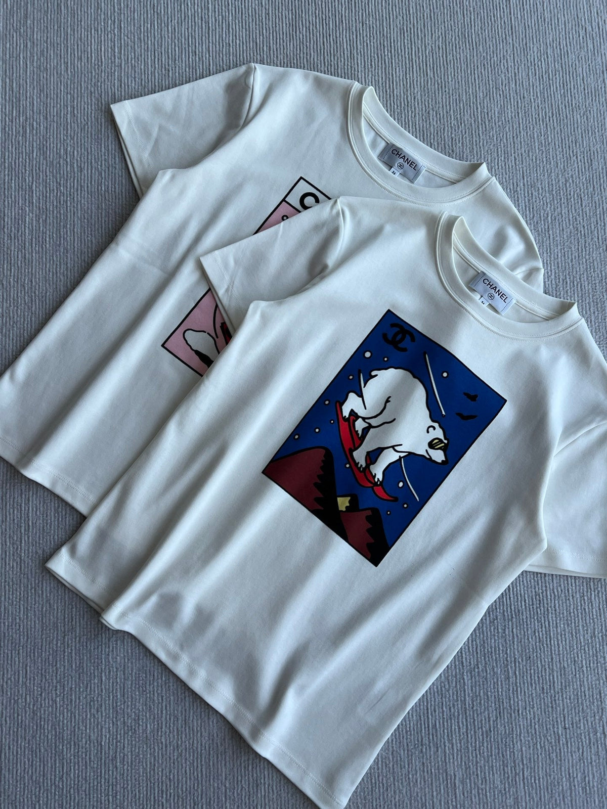 Chanel 26S Polar Bear Graphic T-Shirt White 449697