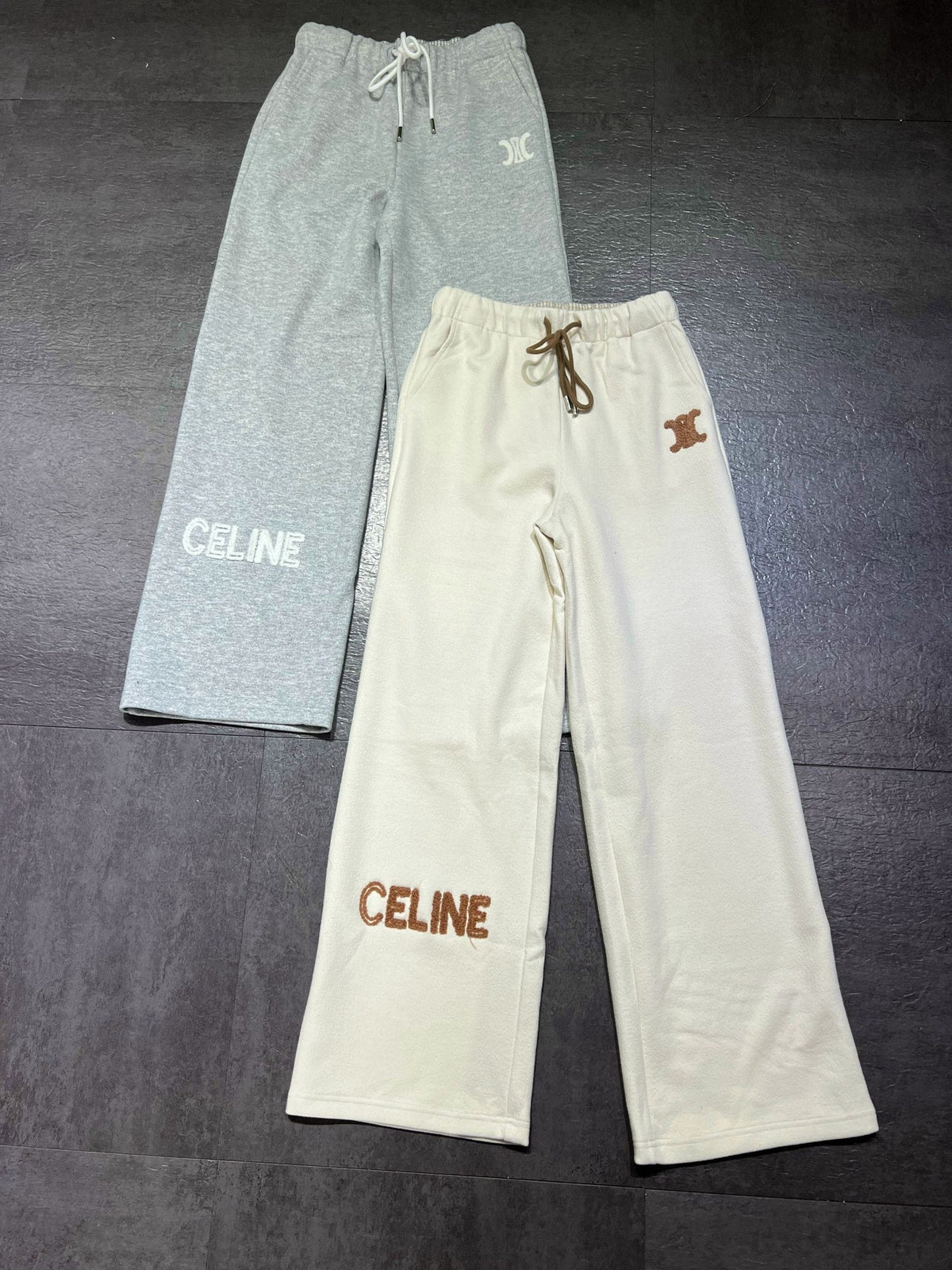 Celine 26s Sweatpants Cream Cotton 448916