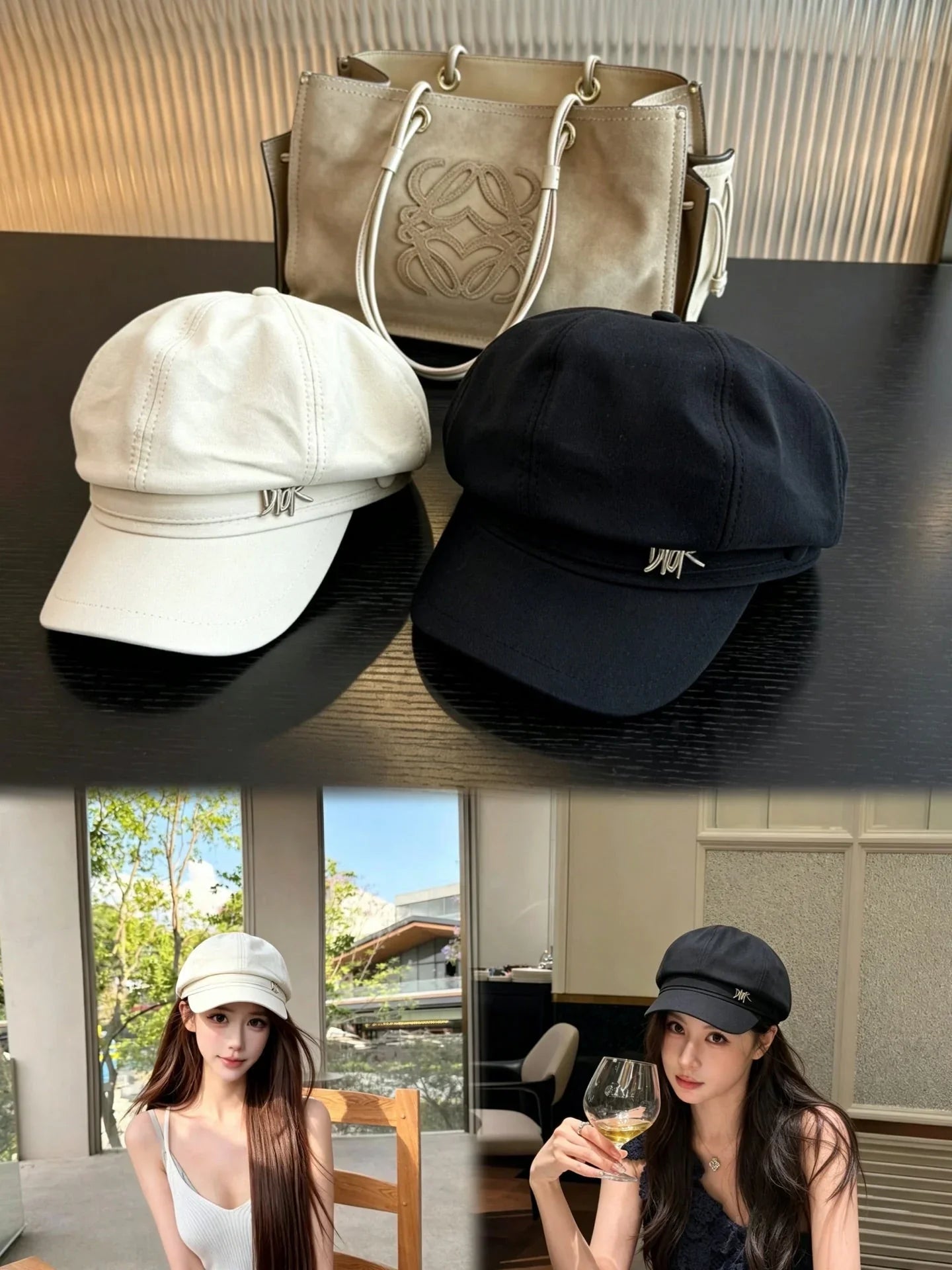 Celine Bucket Triomphe Knitted Hat 212771
