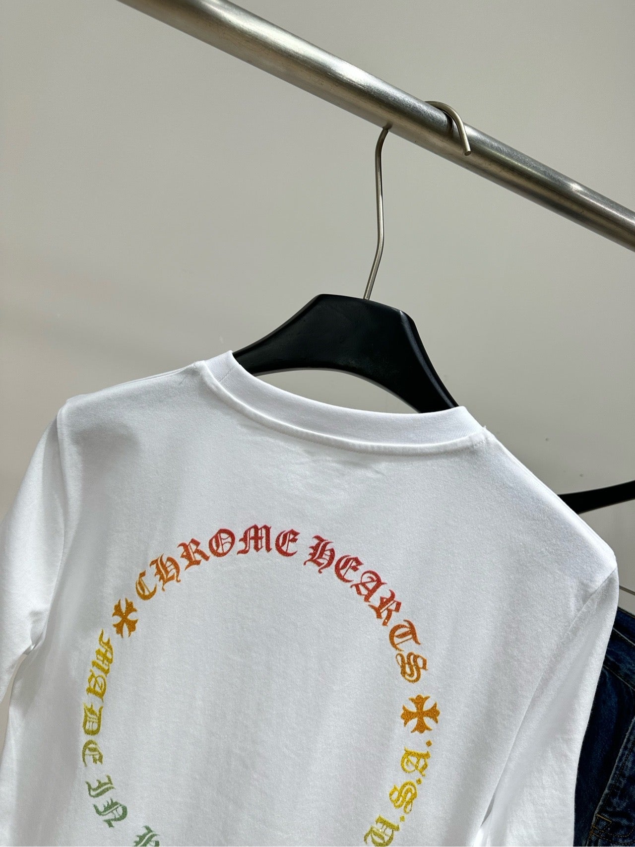 Chrome Hearts Print Short-Sleeve T-Shirt White Cotton 410167