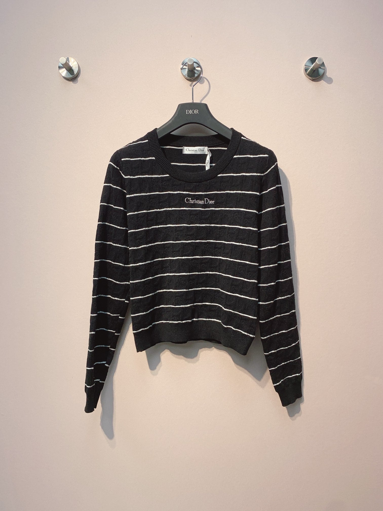 CD 25 Sweater Black And White Wool 301579