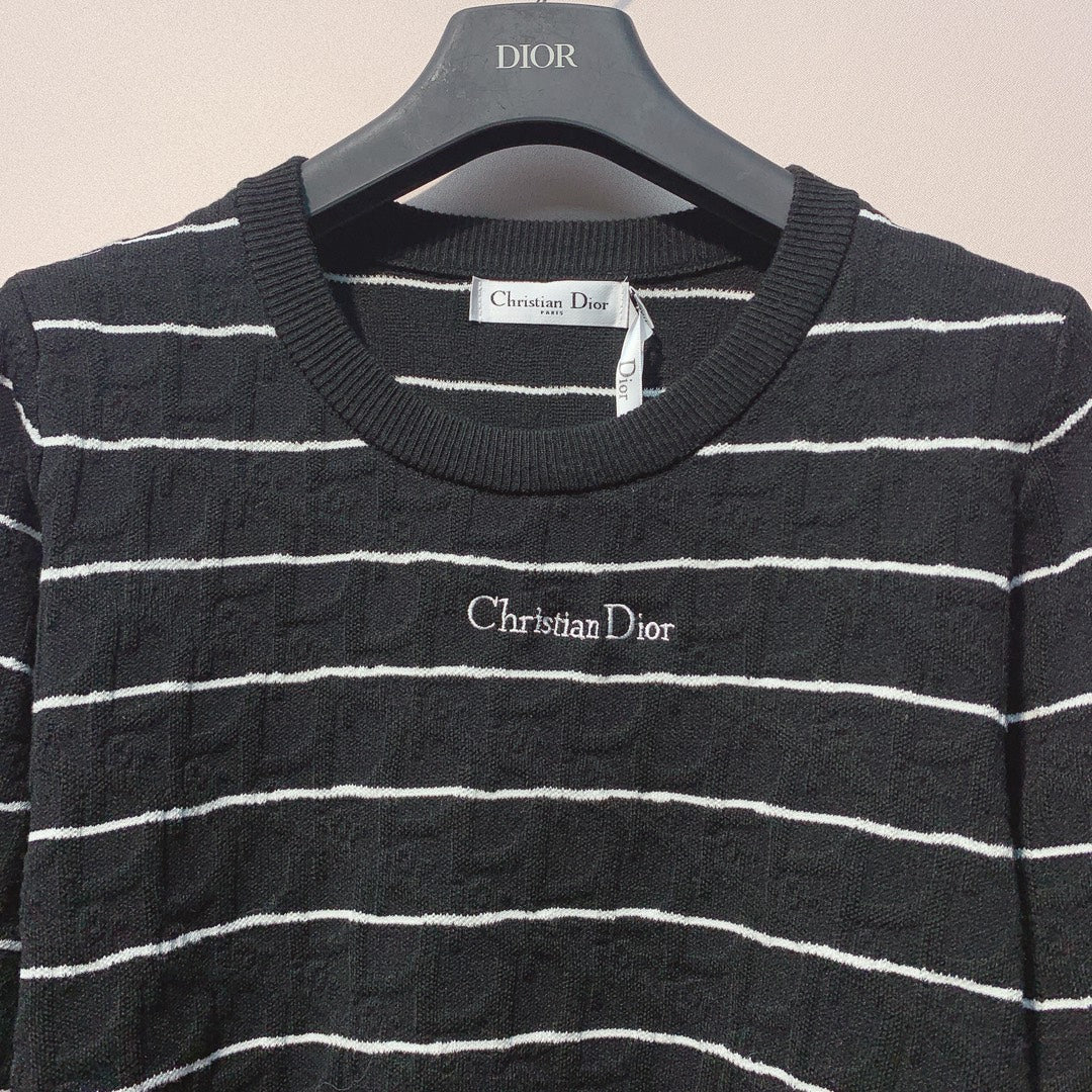 CD 25 Sweater Black And White Wool 301579