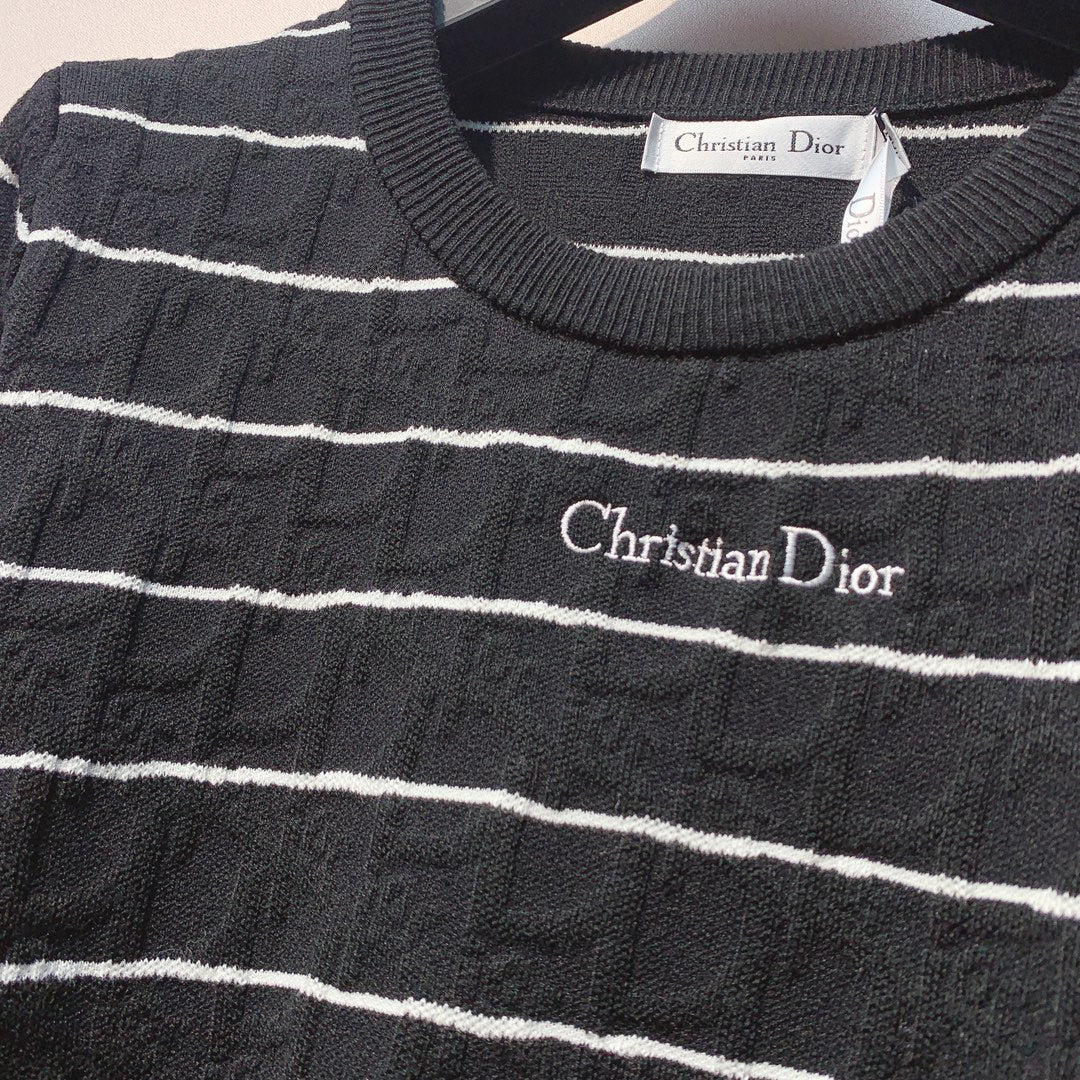 CD 25 Sweater Black And White Wool 301579