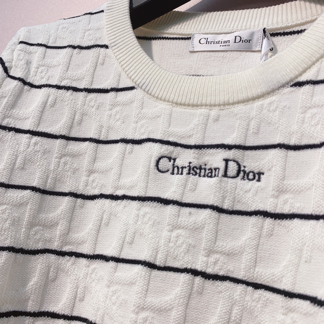 CD 25 Sweater Black And White Wool 301579