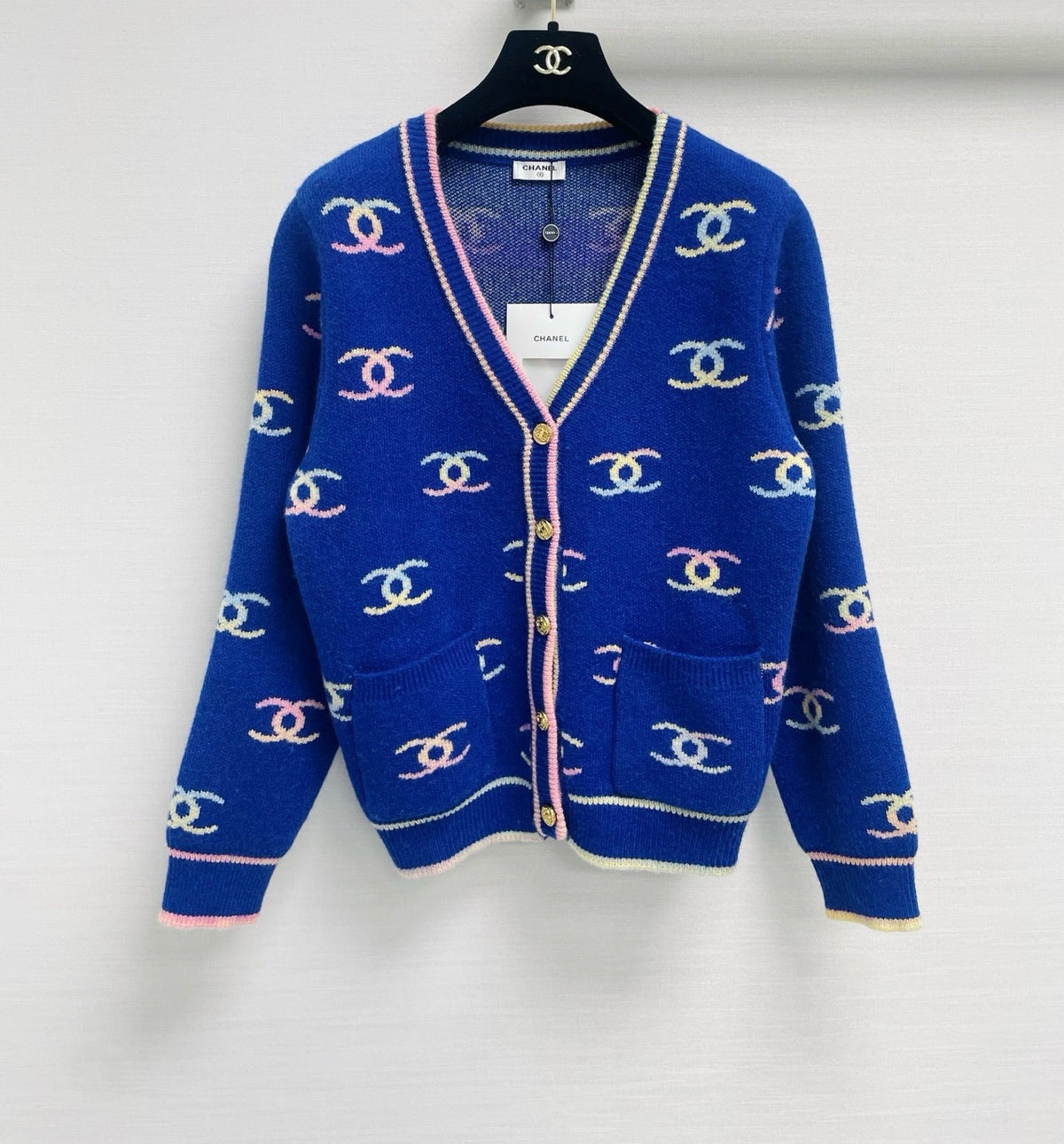 Chanel 2026 Multi CC Logo Knit Cardigan 446706