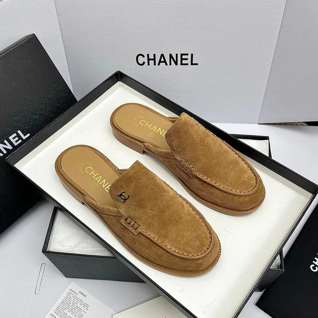 CC 26s Double C Mule Caramel Brown Suede 645303
